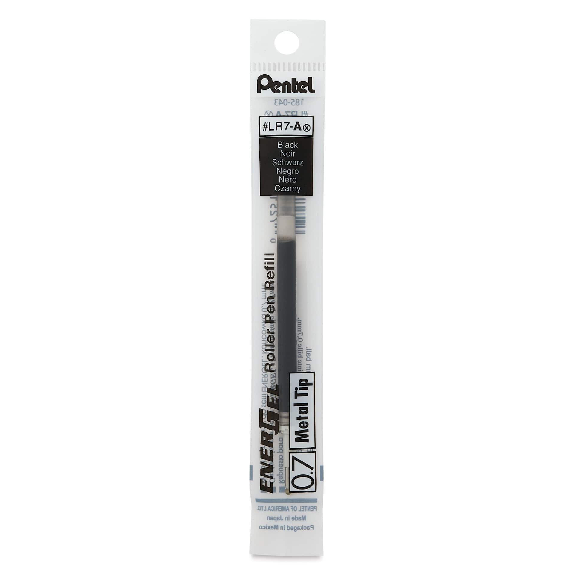 Pentel EnerGel Liquid Gel Pen Refill - Black, 0.7 mm, front of packaging