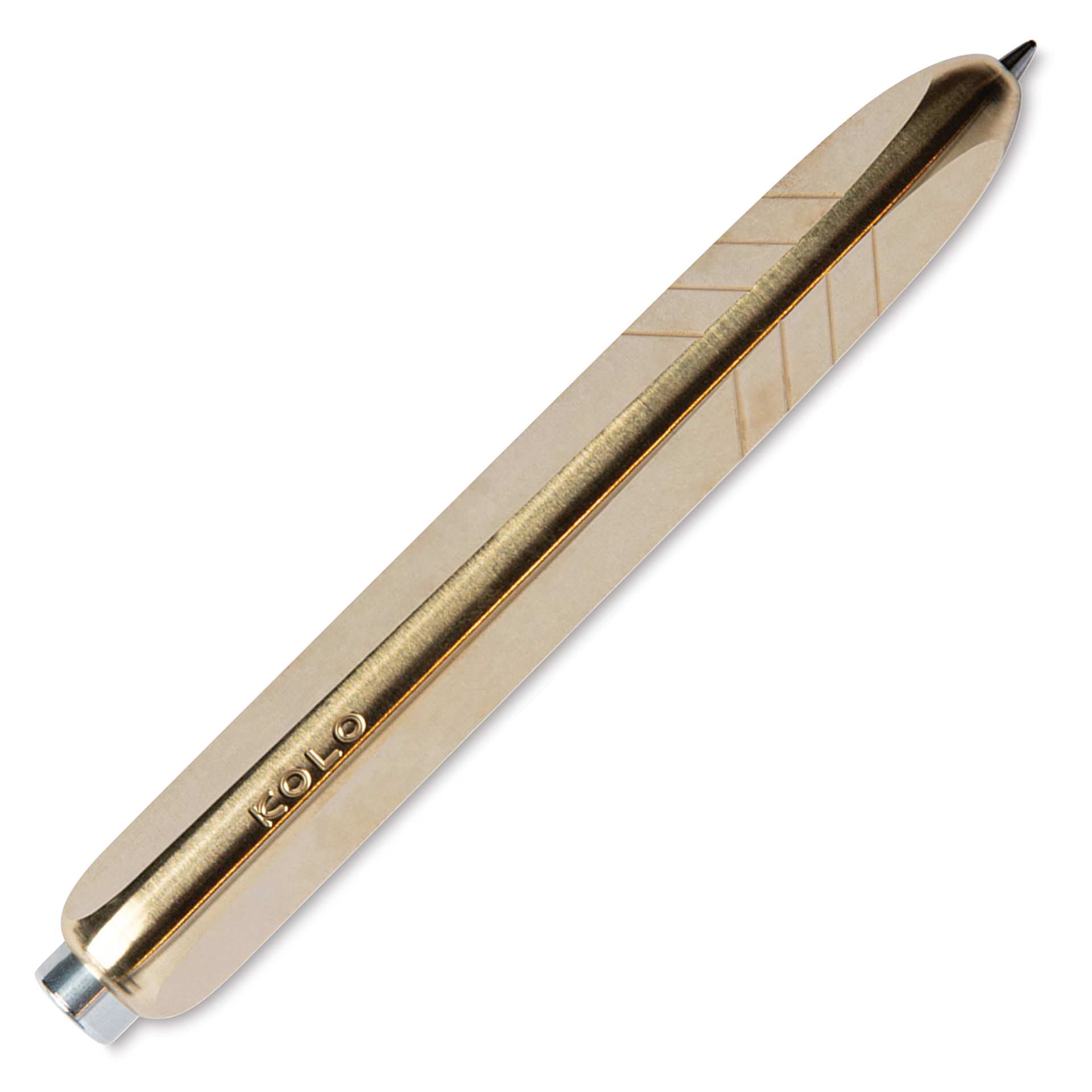 Kolo Tino Raw Metal Ballpoint Pen - Raw Brass