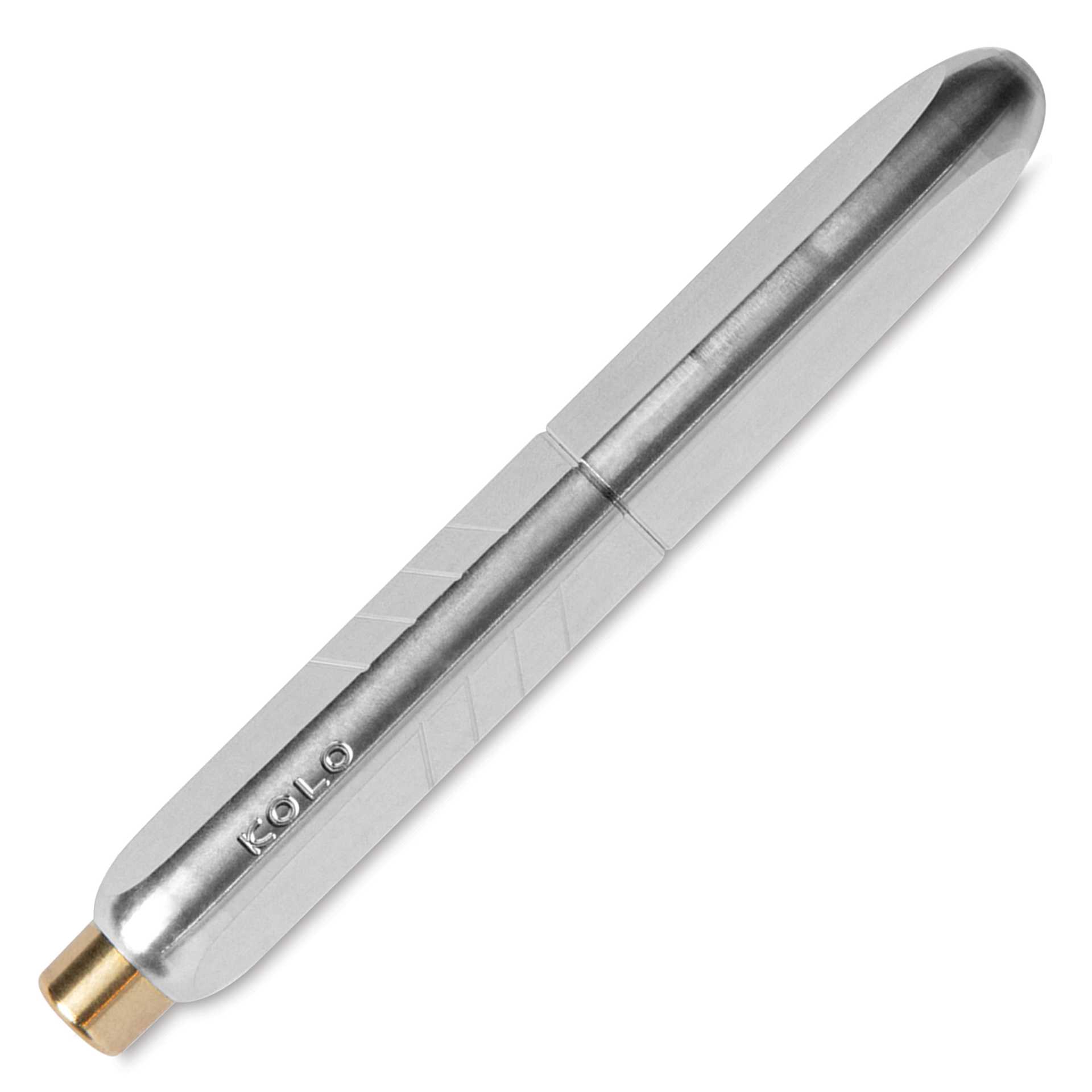 Kolo Tino Raw Metal Fountain Pen - Raw Aluminum, capped