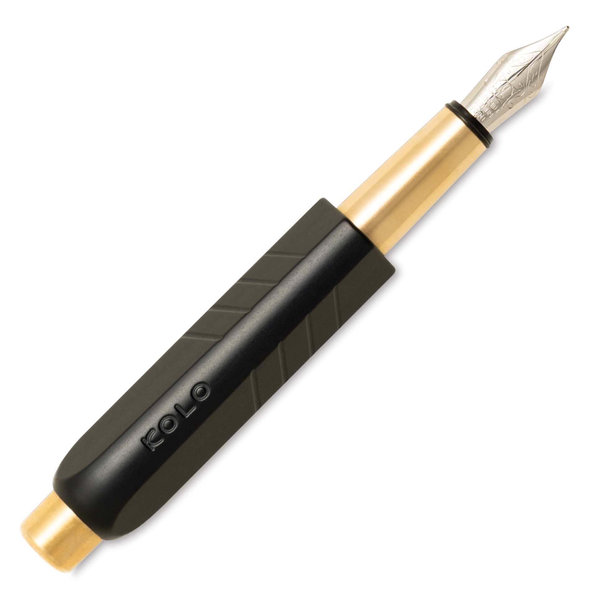 Kolo Tino Anodized Aluminum Fountain Pen - Noir, Medium Nib