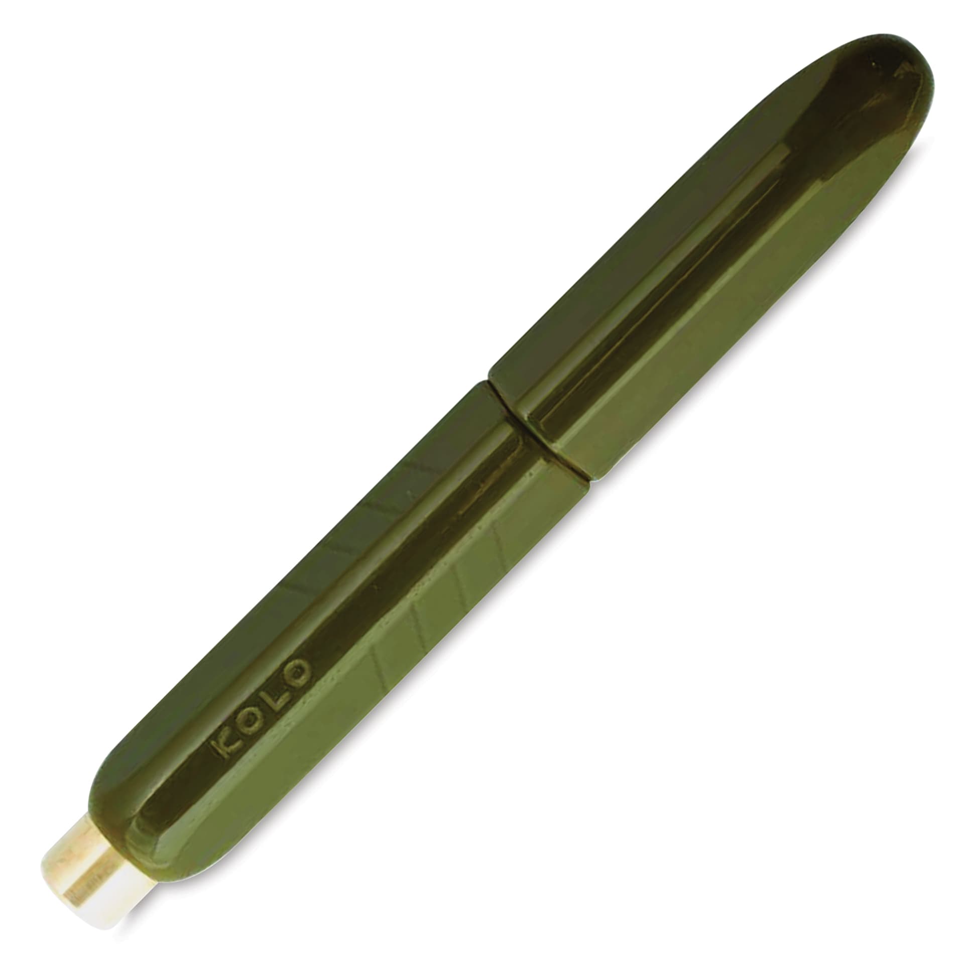 Kolo Tino Acrylic Fountain Pen - Wasabi, cap on