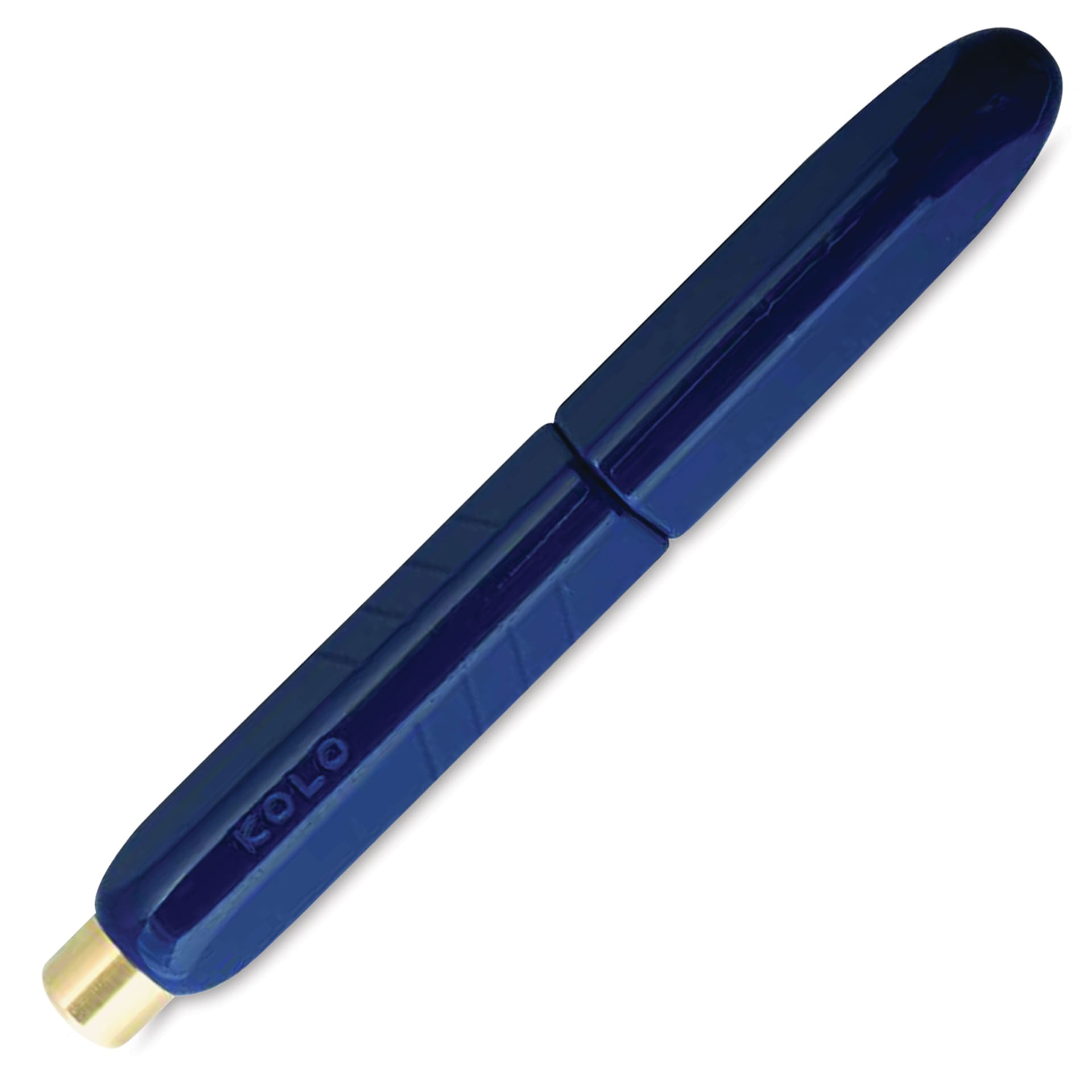 Kolo Tino Acrylic Fountain Pen - Albert Blue, cap on