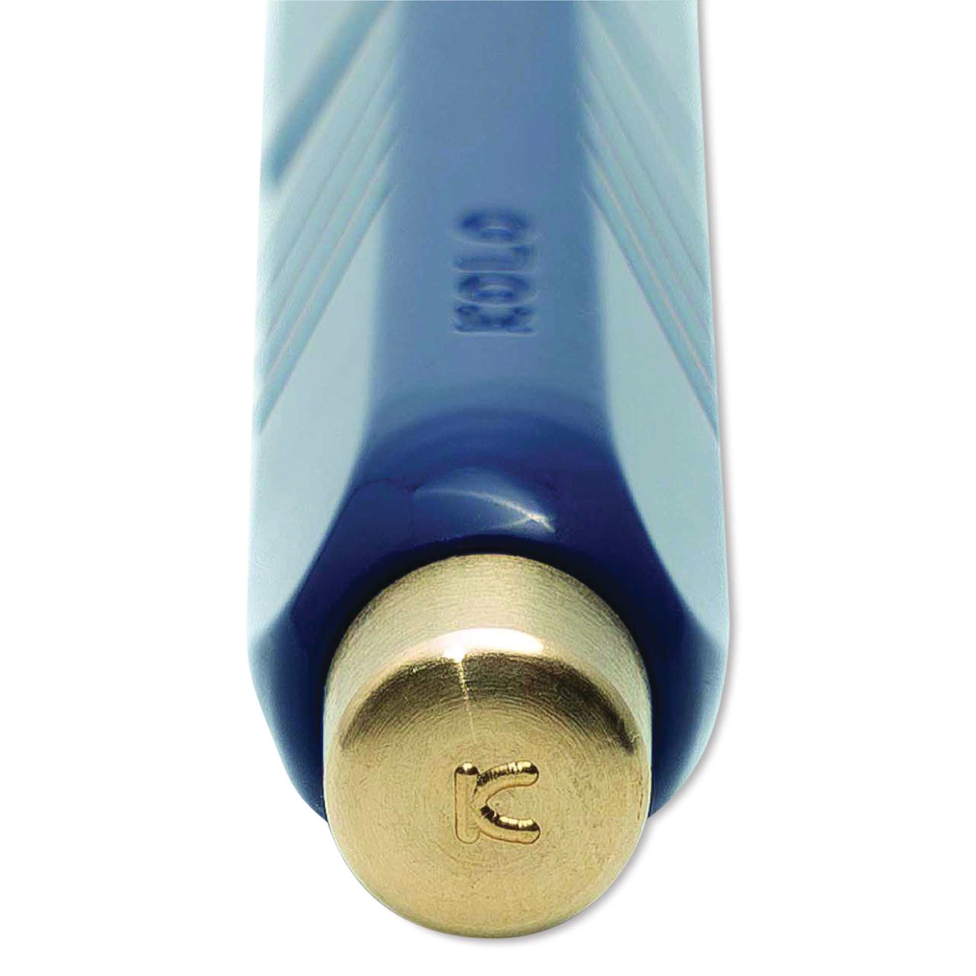 Kolo Tino Acrylic Fountain Pen - Albert Blue, end of cap