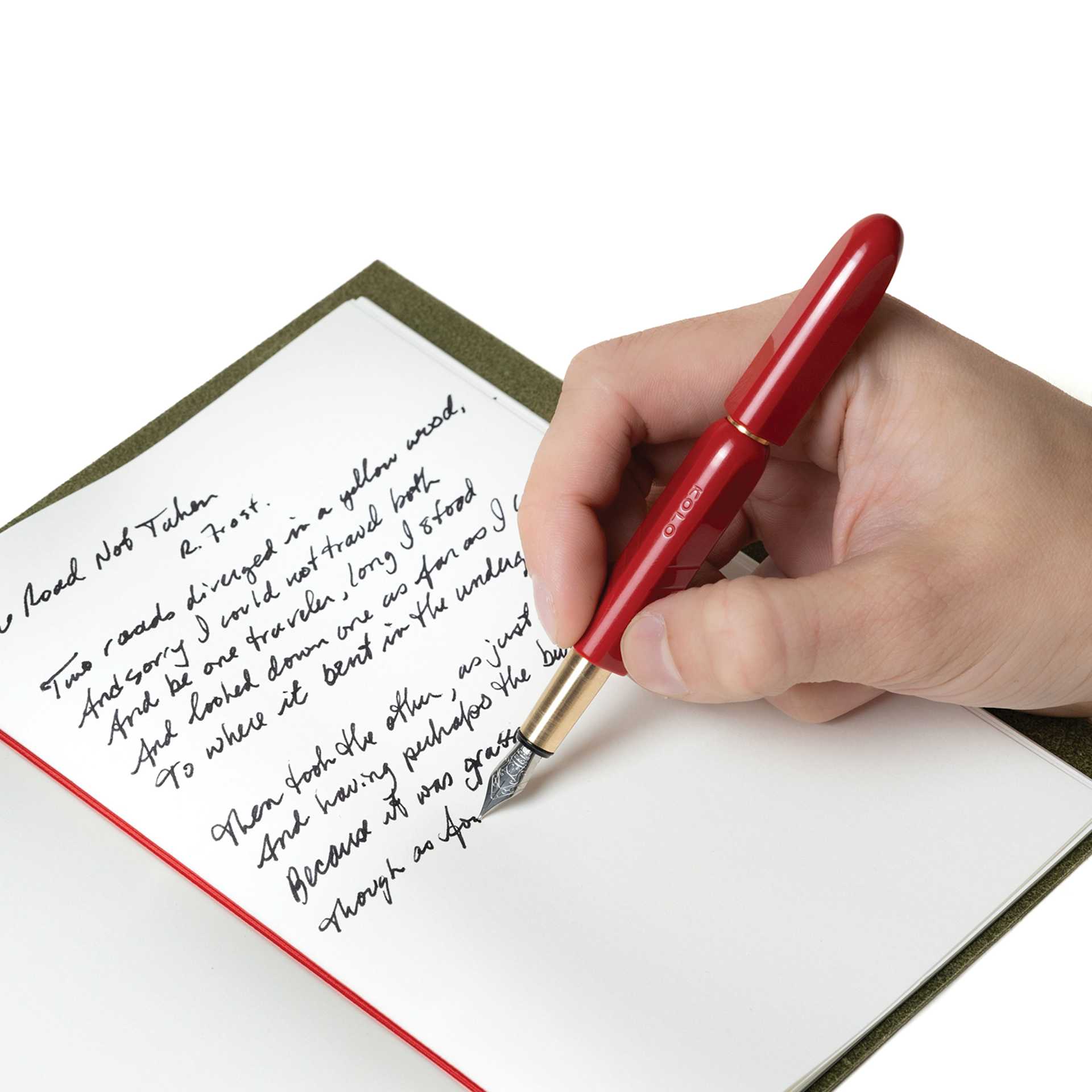 Kolo Tino Acrylic Fountain Pen - San Marzano, writing