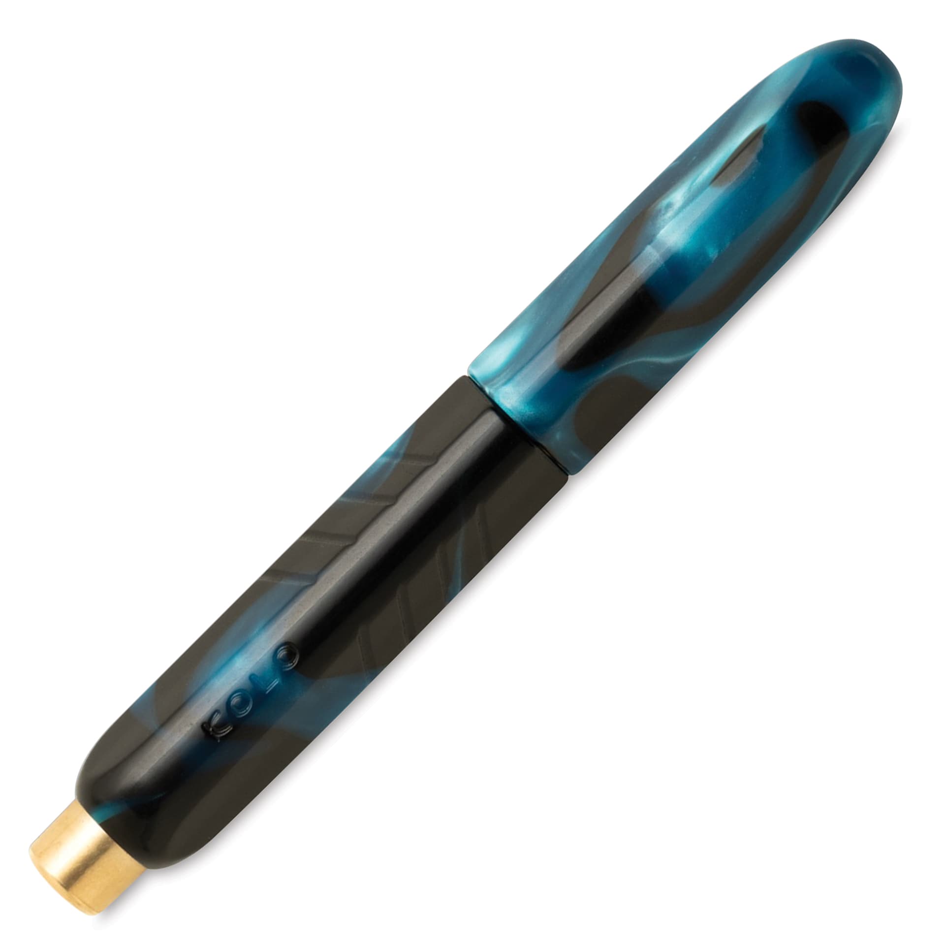 Kolo Tino Acrylic Fountain Pen - Deep Ocean, Limited Edition, cap on