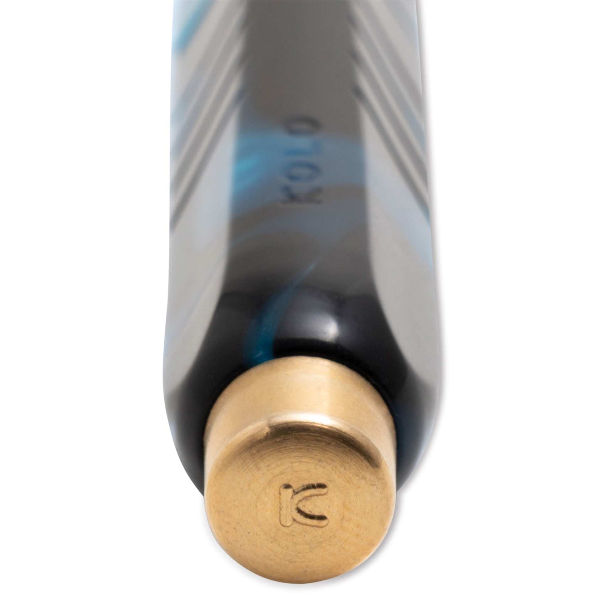 Kolo Tino Acrylic Fountain Pen - Deep Ocean, Limited Edition, end of cap