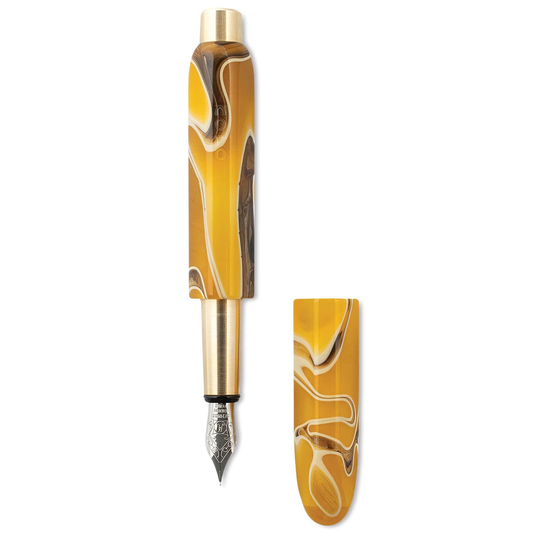 Kolo Tino Acrylic Fountain Pen - Dune, Limited Edition, cap off