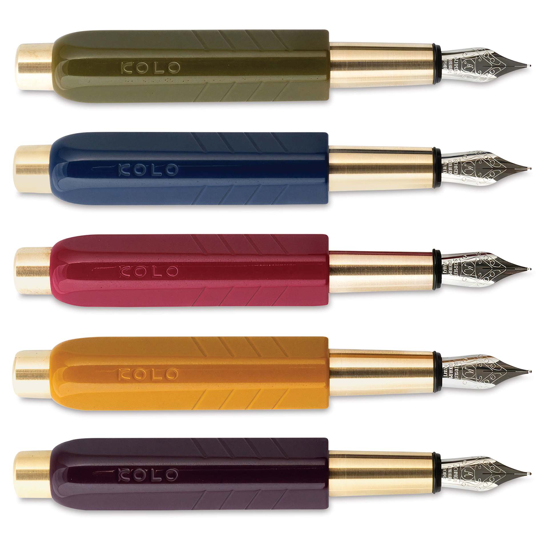 Kolo Tino Acrylic Fountain Pens, with caps off