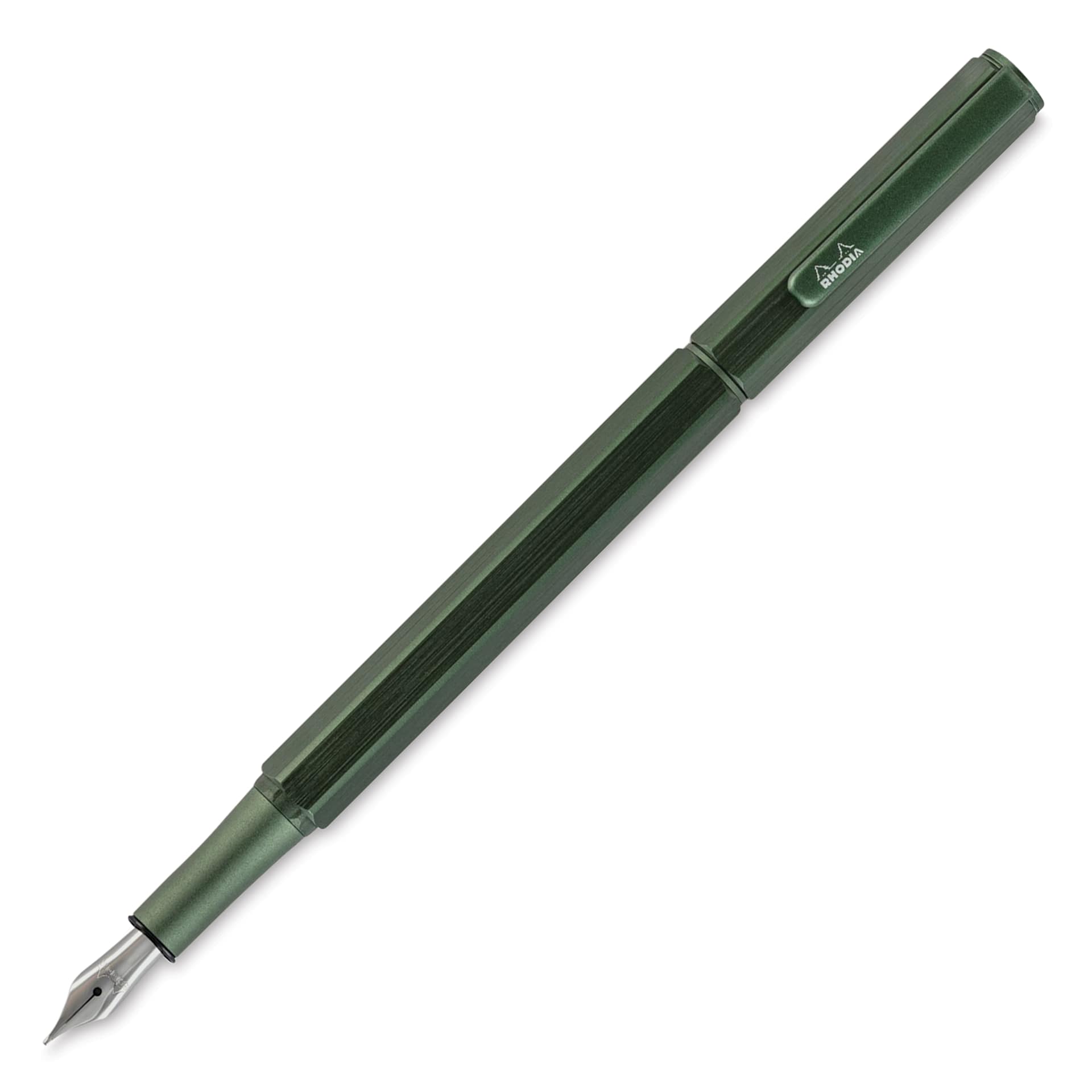 Rhodia Script Fountain Pen - Sage, Fine Nib, posted