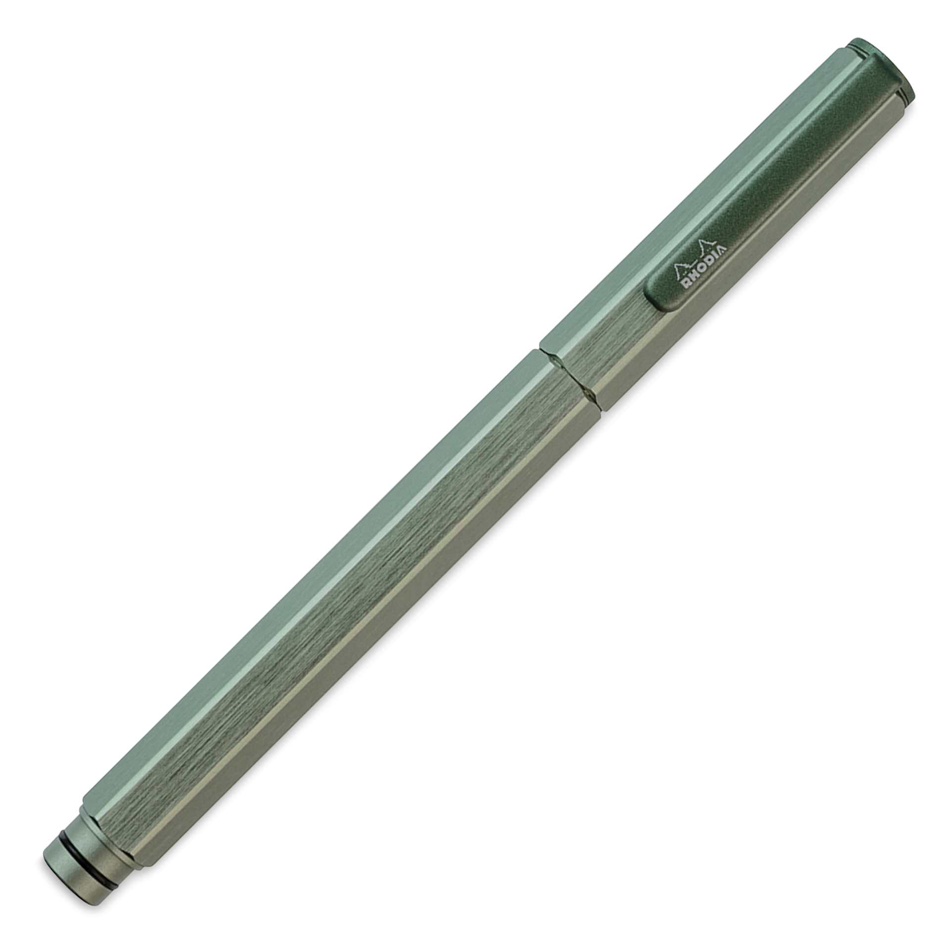 Rhodia Script Fountain Pen - Sage, Medium Nib, capped
