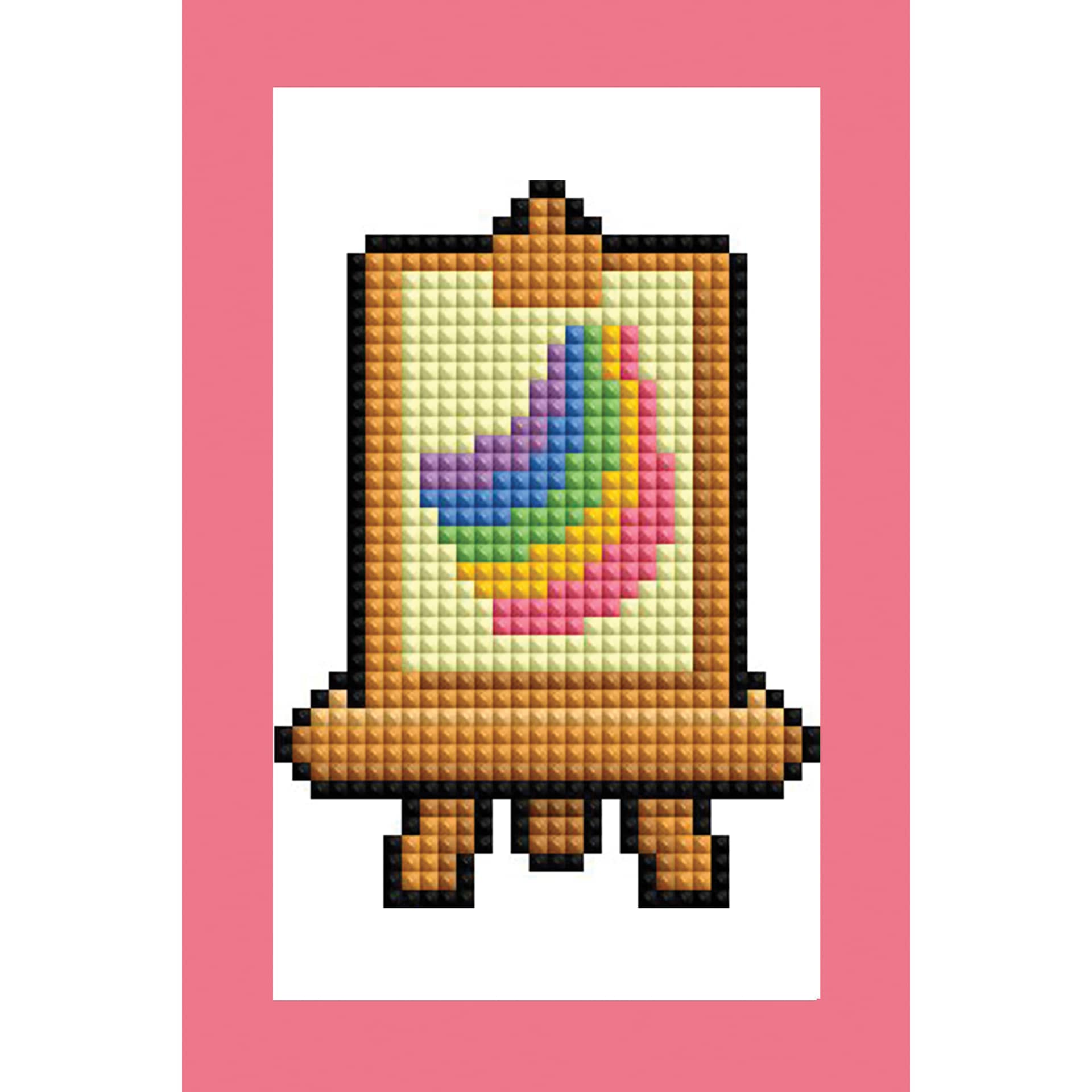 Diamond Art Club Mini Dazzles Kit - Art Supplies, easel