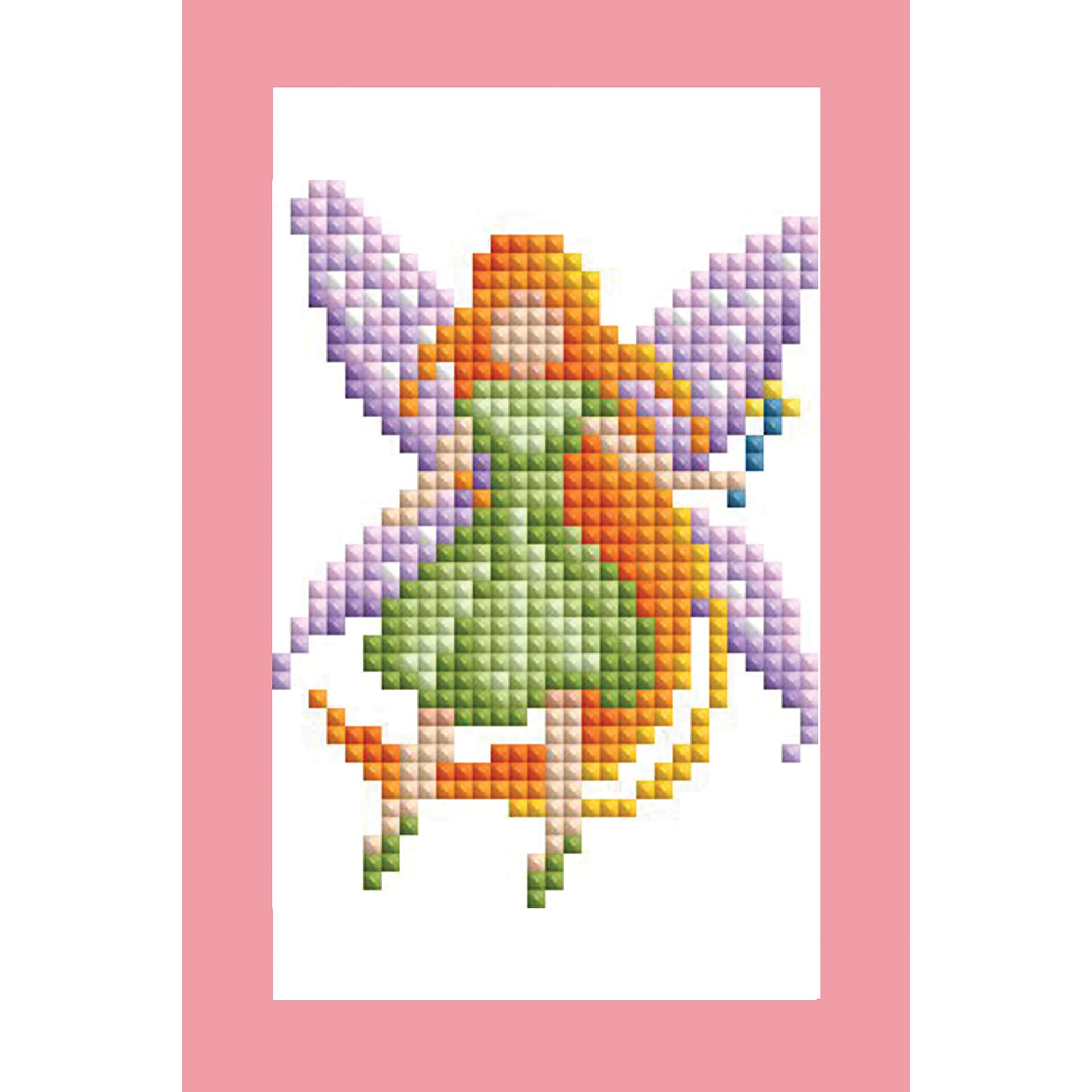 Diamond Art Club Mini Dazzles Kit - Fairies, Fairy with red hair wearing a green dress