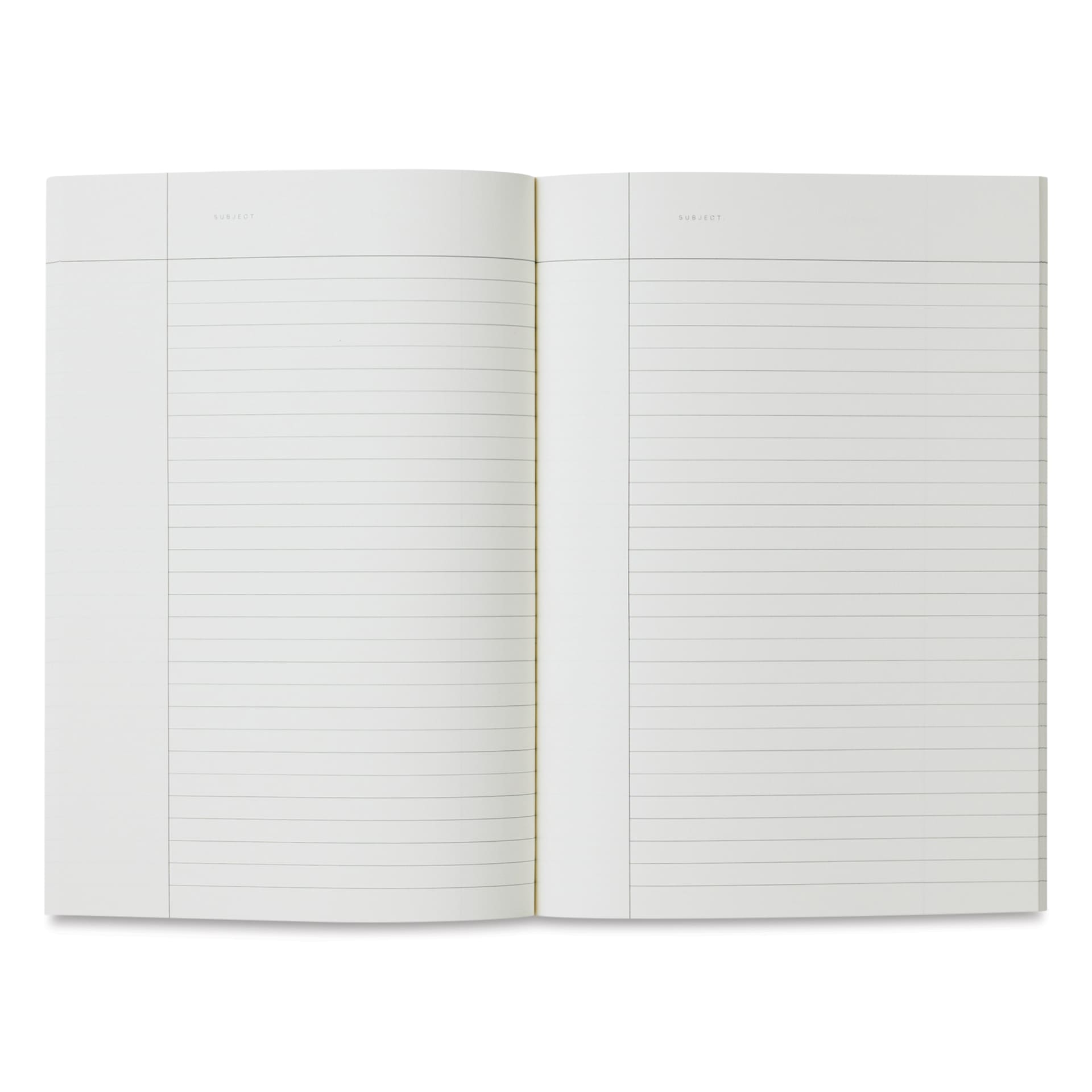 Notem Vita Notebook - Dark Blue, Ruled, 6-1/2" x 9-1/4", open