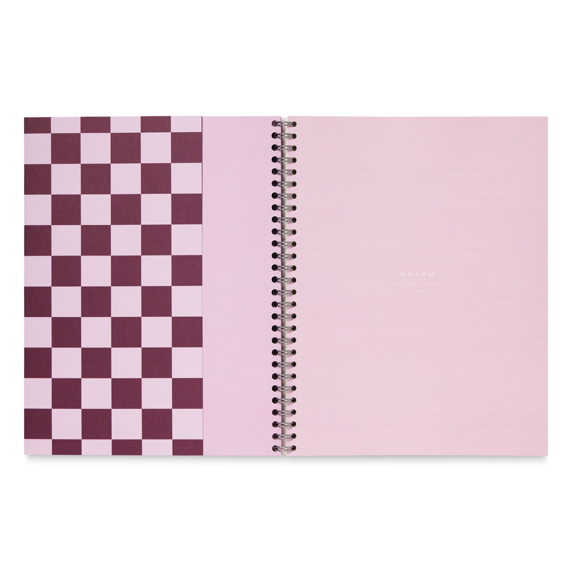 Notem Nela Large Notebook - 7-3/4" x 9-1/2", 160 Pages, inside cover