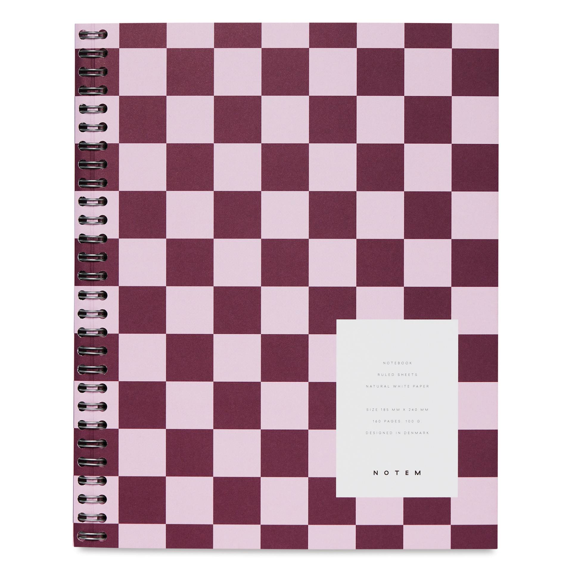 Notem Nela Large Notebook - 7-3/4" x 9-1/2", 160 Pages, front cover