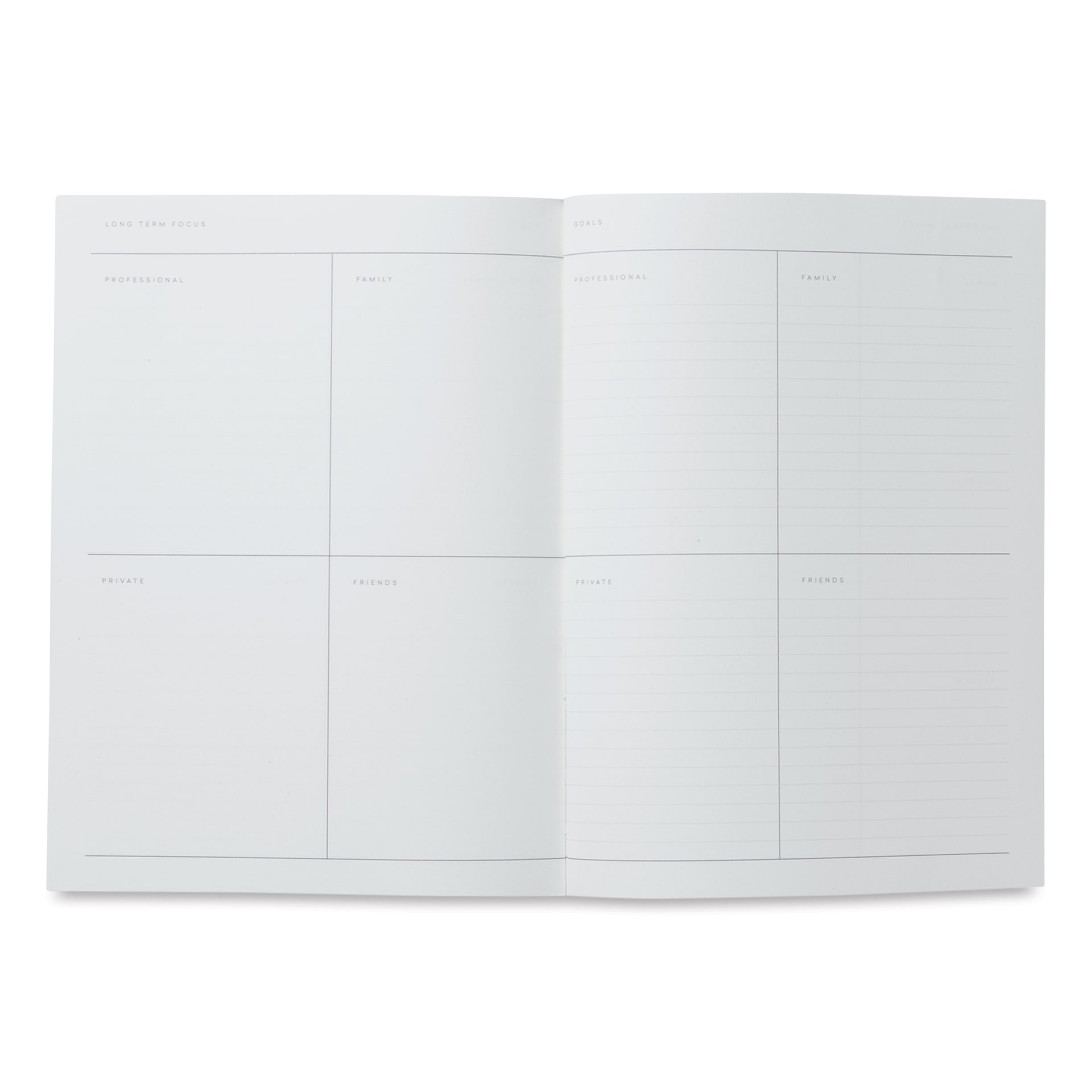Notem Large Even Work Journal - 7.3" x 9.8", 160 Pages, long term focus