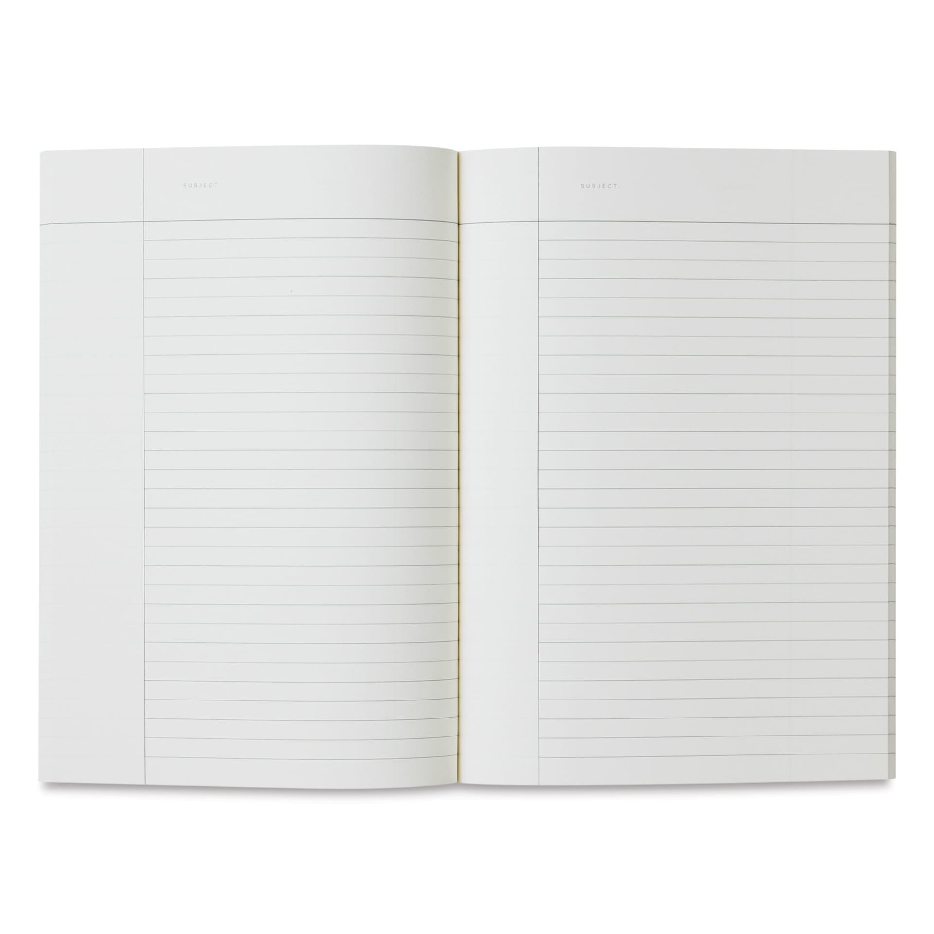 Notem Vita Notebook - Rose, Ruled, 6-1/2" x 9-1/4", open