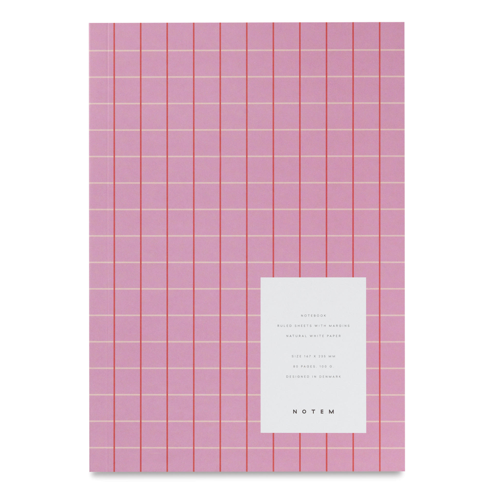 Notem Vita Notebook - Rose, Ruled, 6-1/2" x 9-1/4", front cover