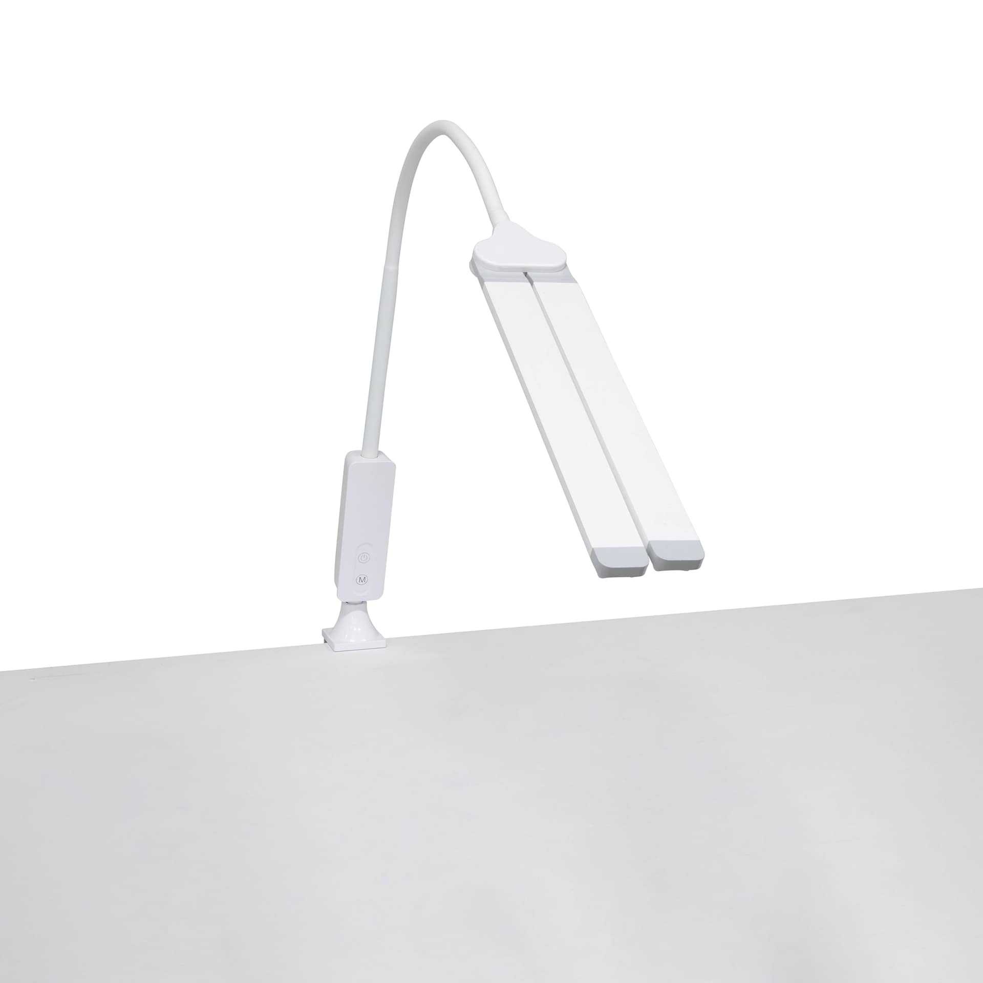 Artograph Split Bar Lamp with Table Clamp - White, with lights pushed together