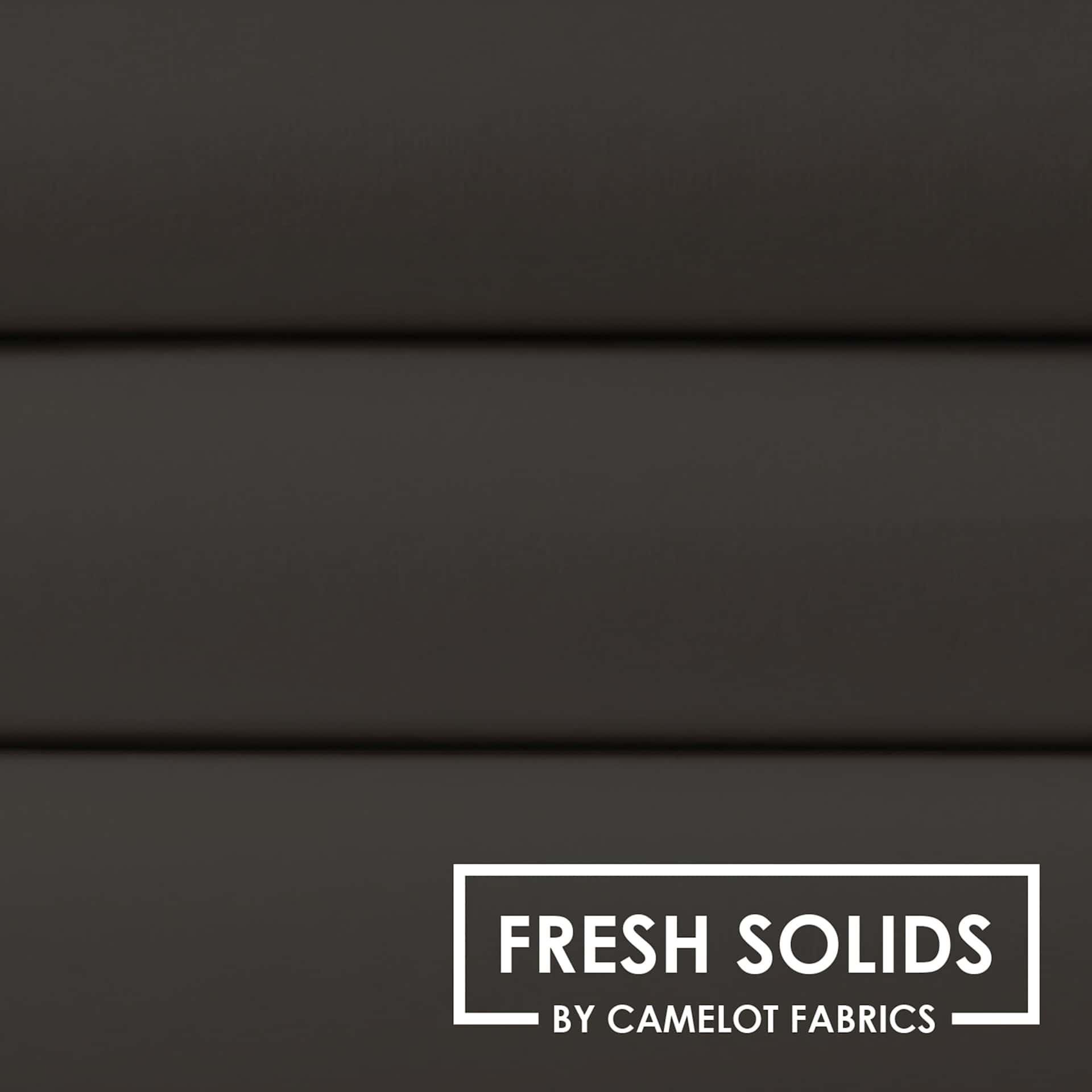 Camelot Fresh Solids Cotton Fabric - Carbon, 44" x 15 yds