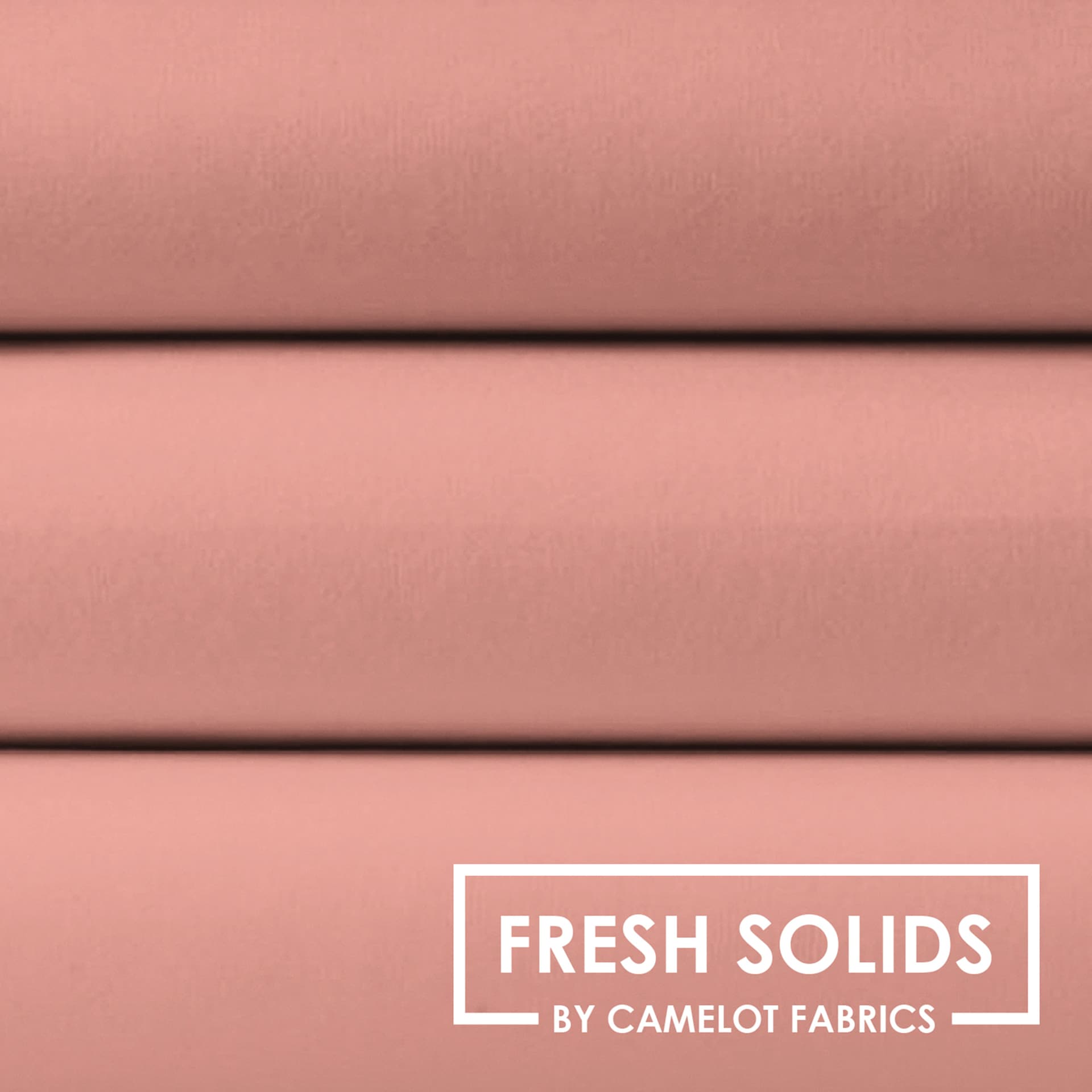 Camelot Fresh Solids Cotton Fabric - Pink Chai, 44" x 15 yds