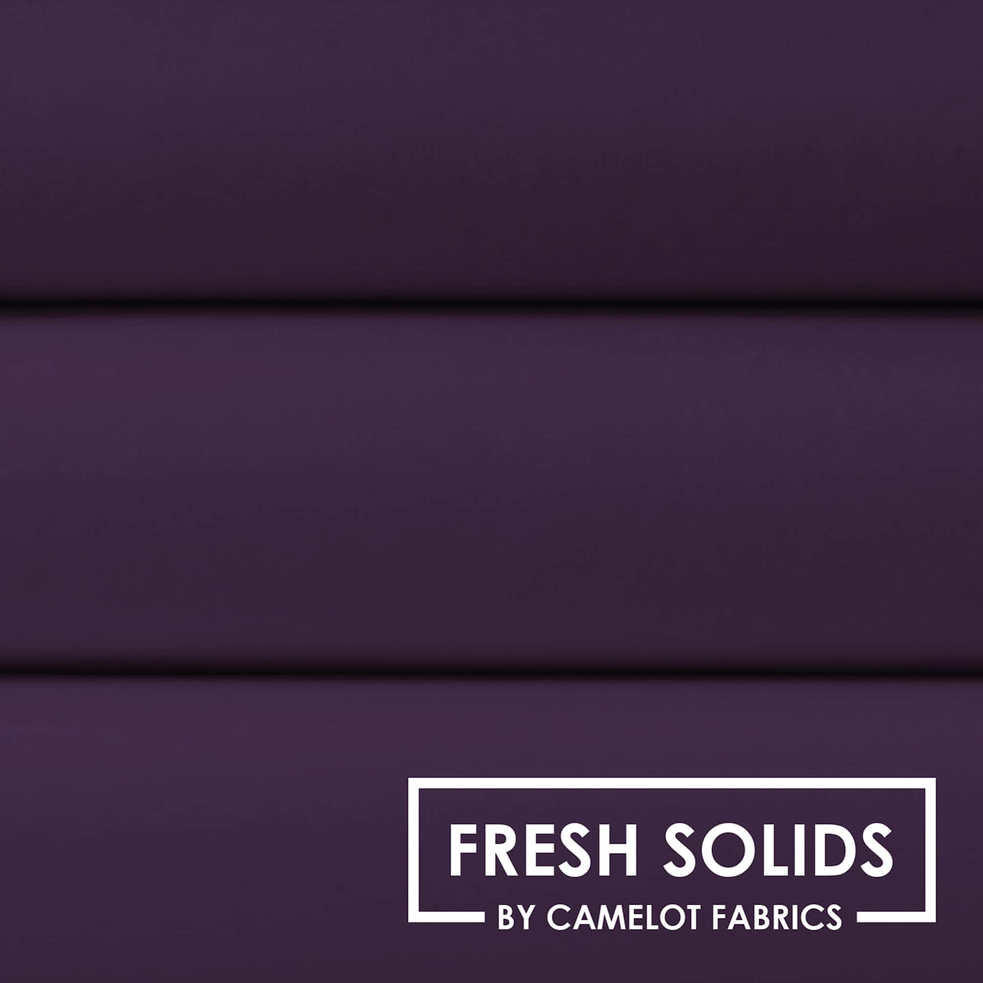 Camelot Fresh Solids Cotton Fabric - Amethyst, 44" x 15 yds
