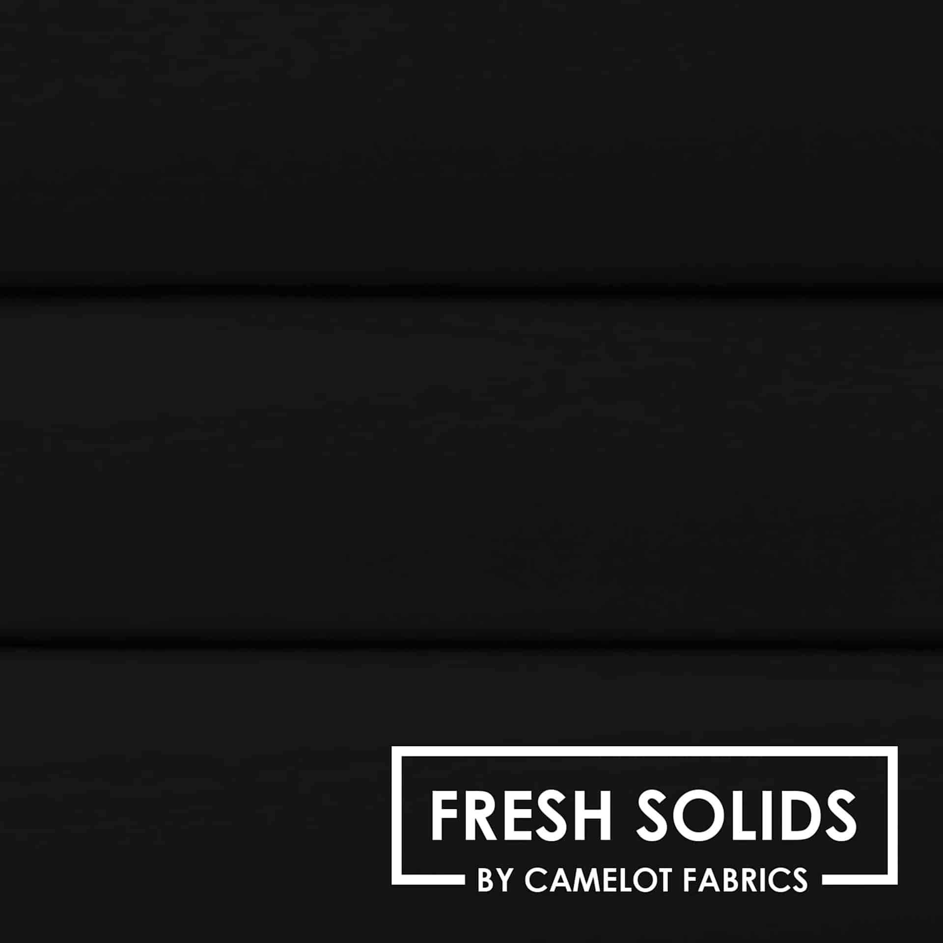 Camelot Fresh Solids Cotton Fabric - Black, 44" x 15 yds