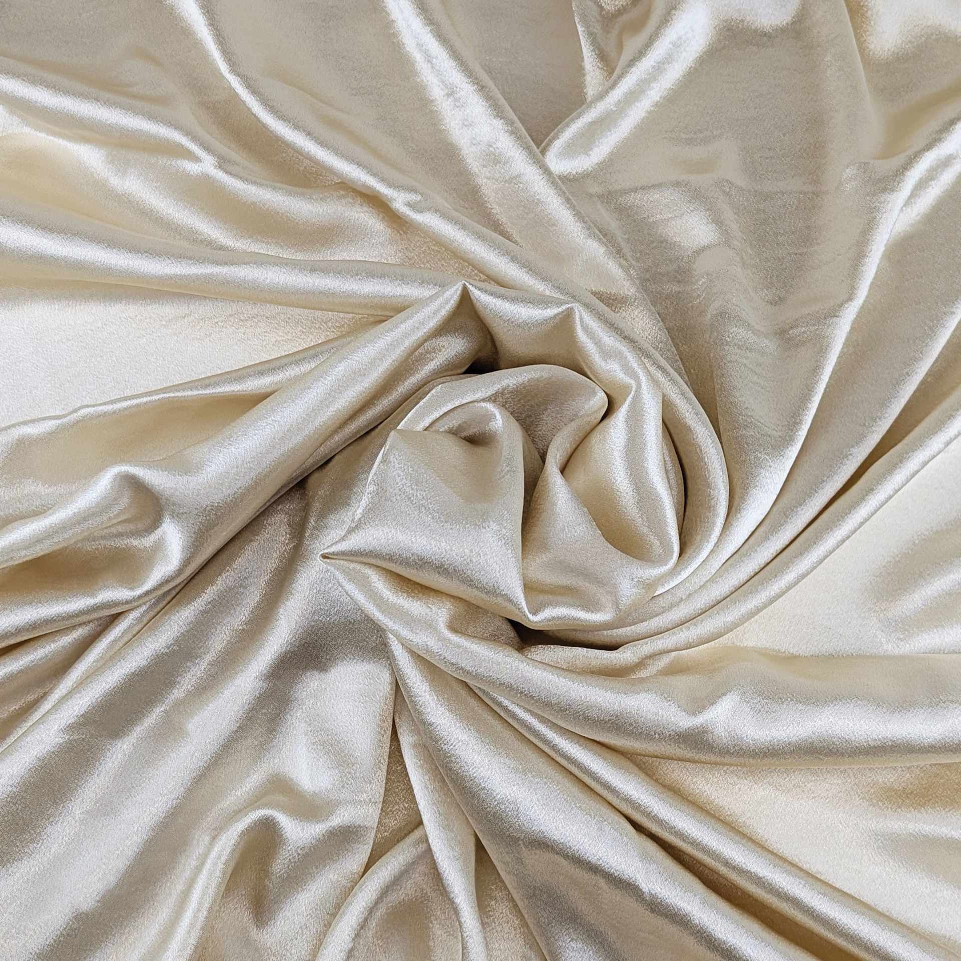 Camelot Solid Hammered Satin - Champagne, 57" x 15 yds, rolled up