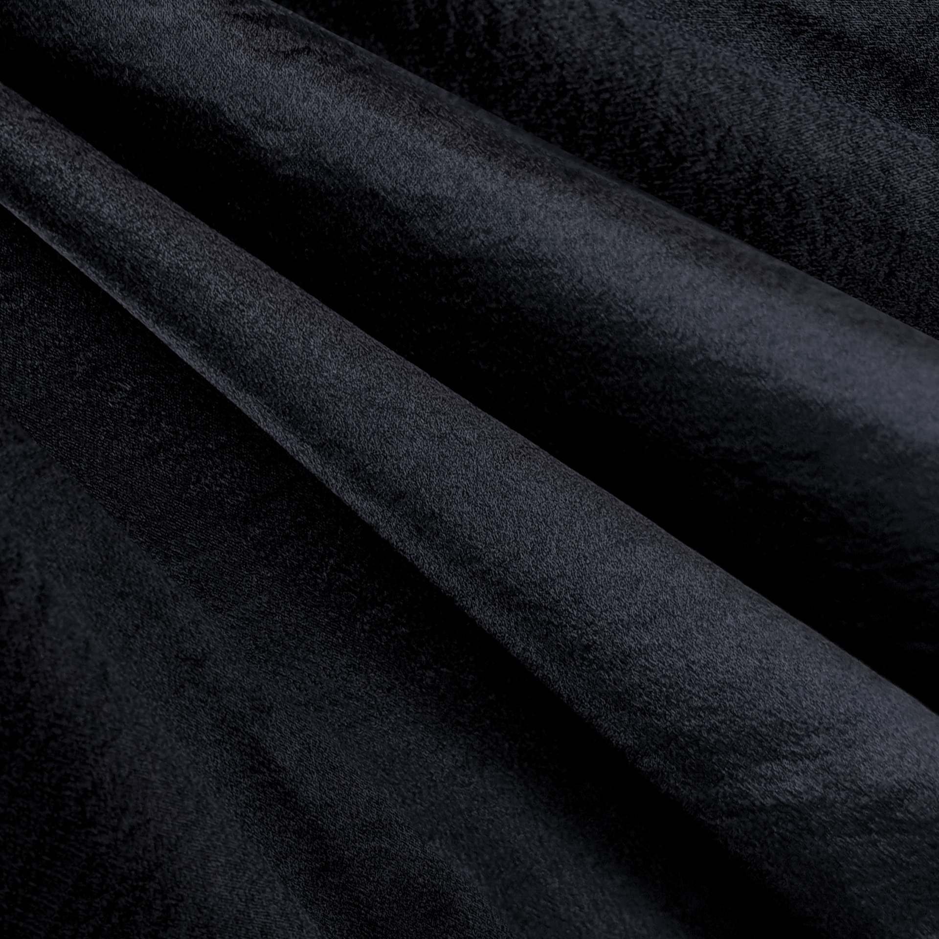 Camelot Solid Hammered Satin - Black, 57" x 15 yds, close-up