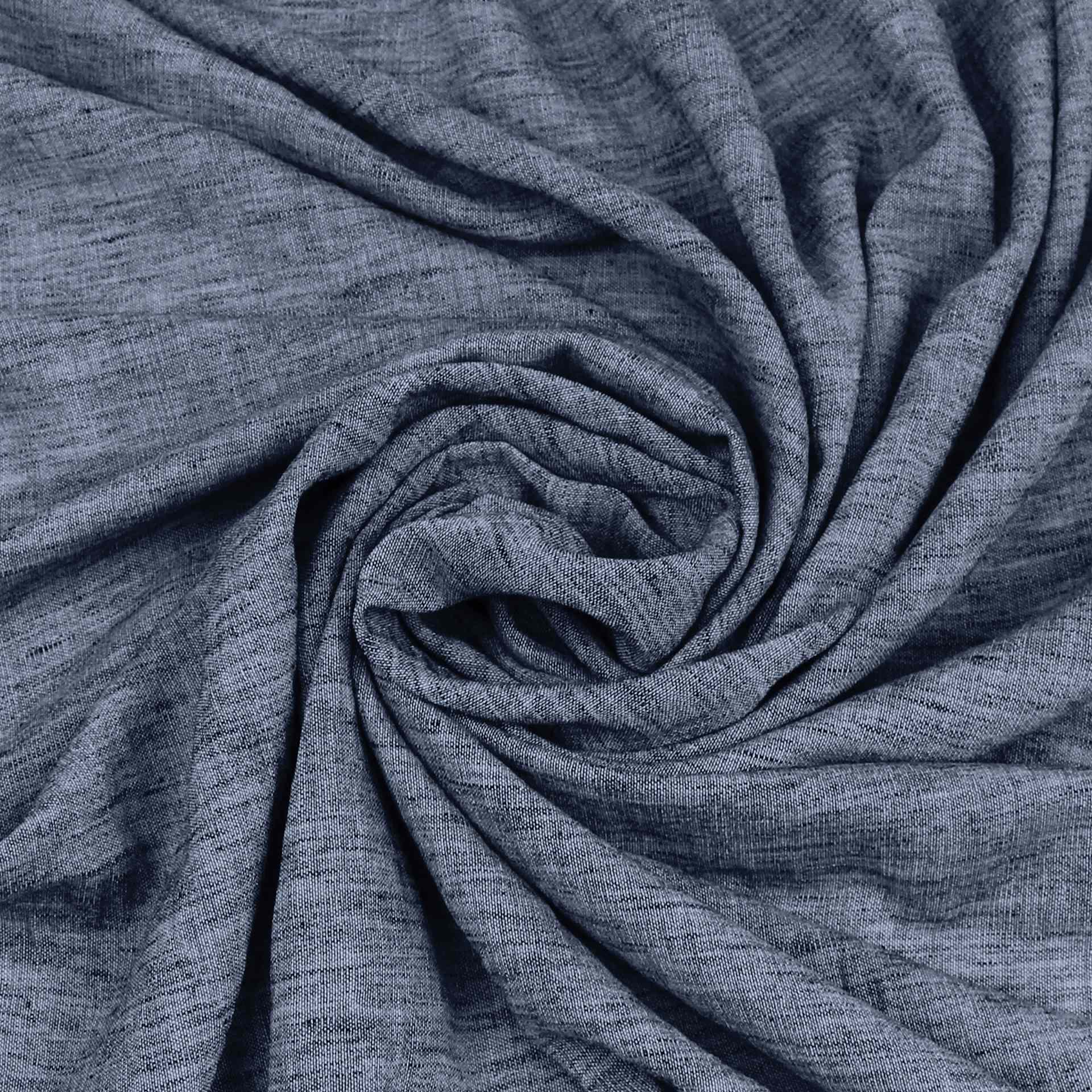 Linen Cross Dye Fabric - Navy, 59" x 15 yds, rolled up