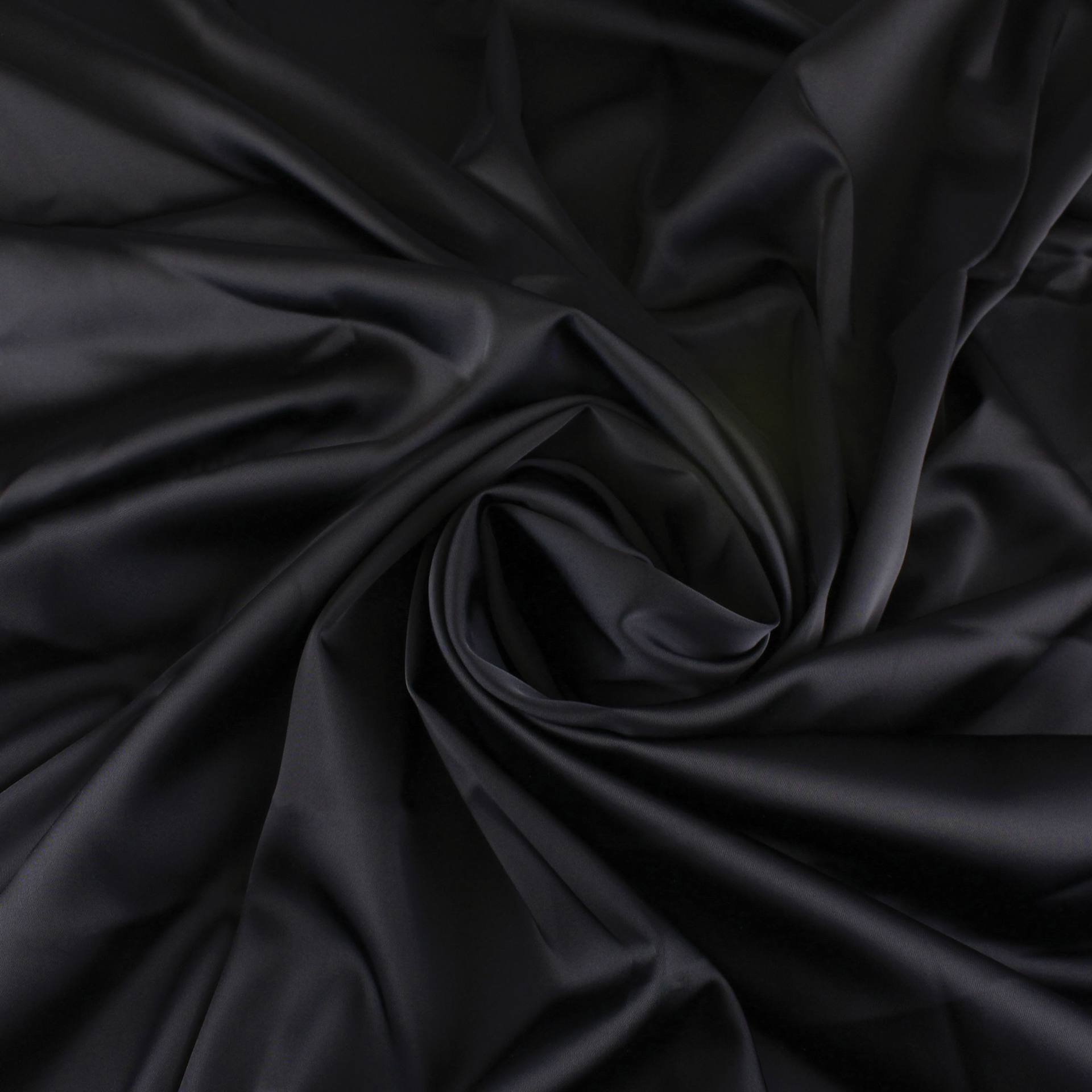Camelot Solid Moonlight Fabric - Black, 58" x 15 yds, rolled up