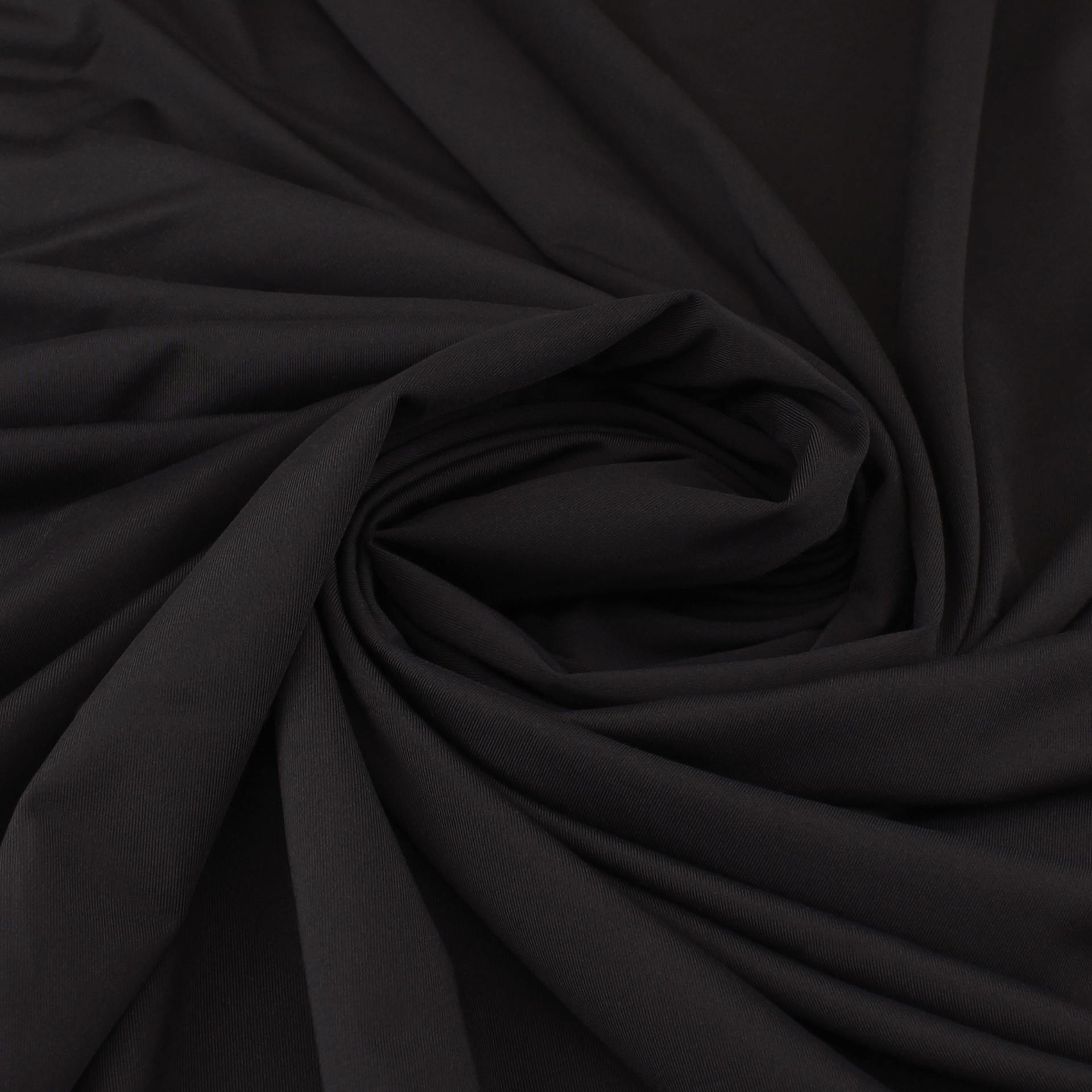 Camelot Nylon Span Interlock Fabric - Black, 61" x 15 yds, rolled up