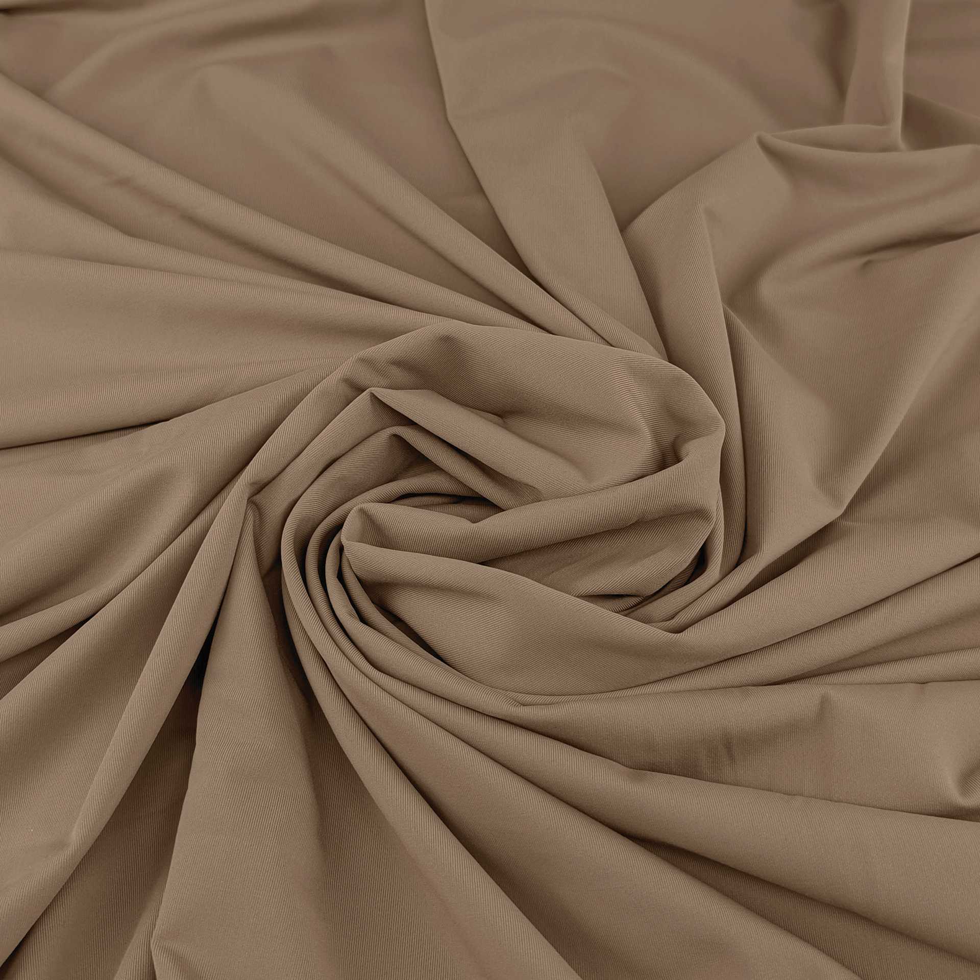 Camelot Nylon Span Interlock Fabric - Latte, 61" x 15 yds, rolled up