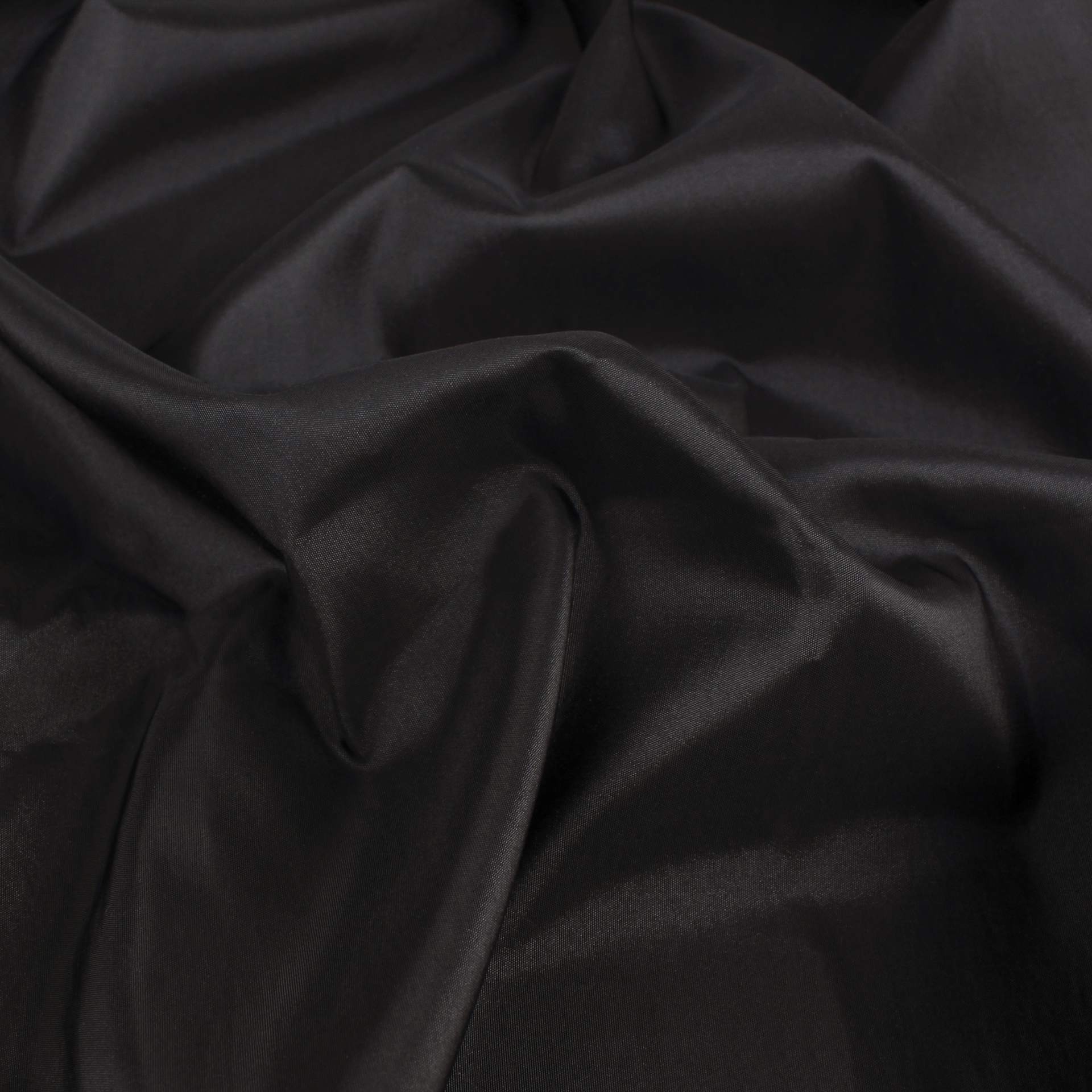 Camelot Two Tone Taffeta - Black, 58" x 15 yds, bunched up