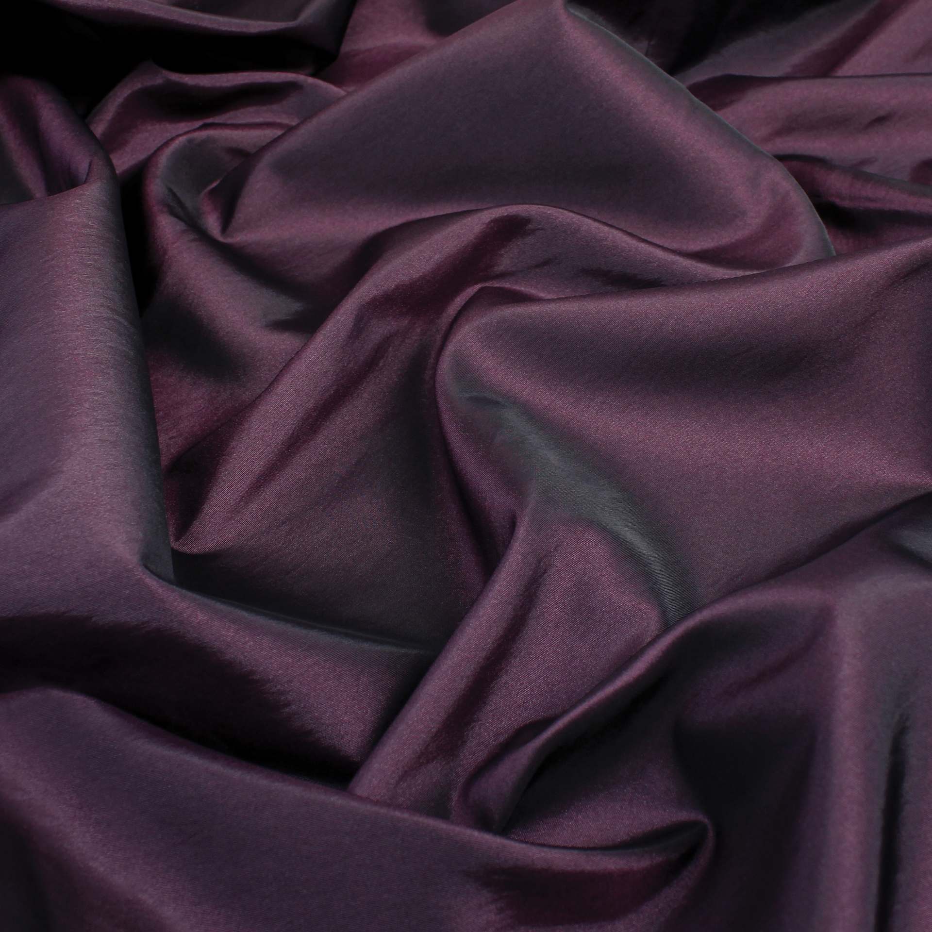 Camelot Two Tone Taffeta - Plum, 58" x 15 yds, bunched up