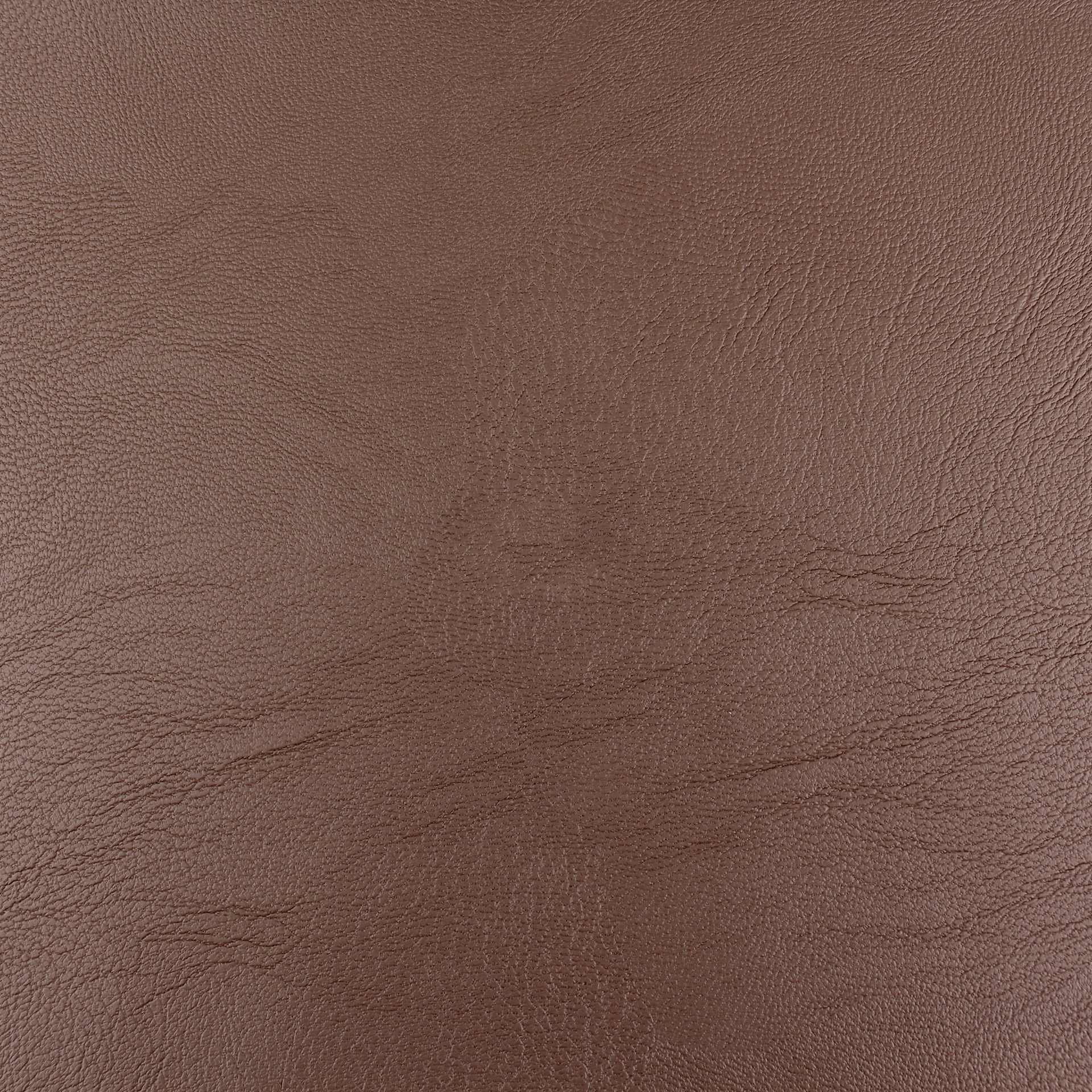 Camelot Solid Faux Leather - Brown, 55" x 15 yds, close-up