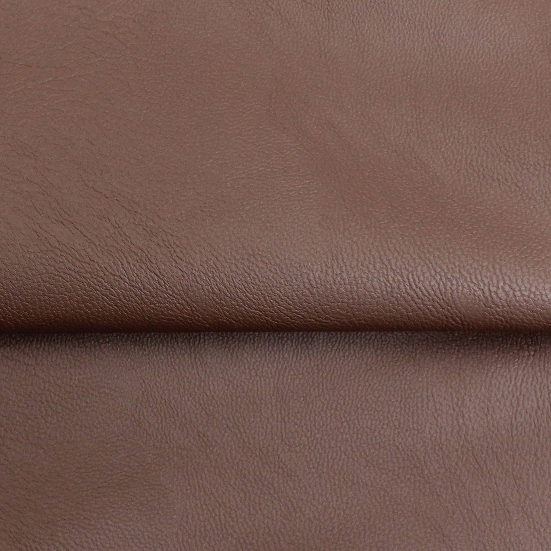Camelot Solid Faux Leather - Brown, 55" x 15 yds