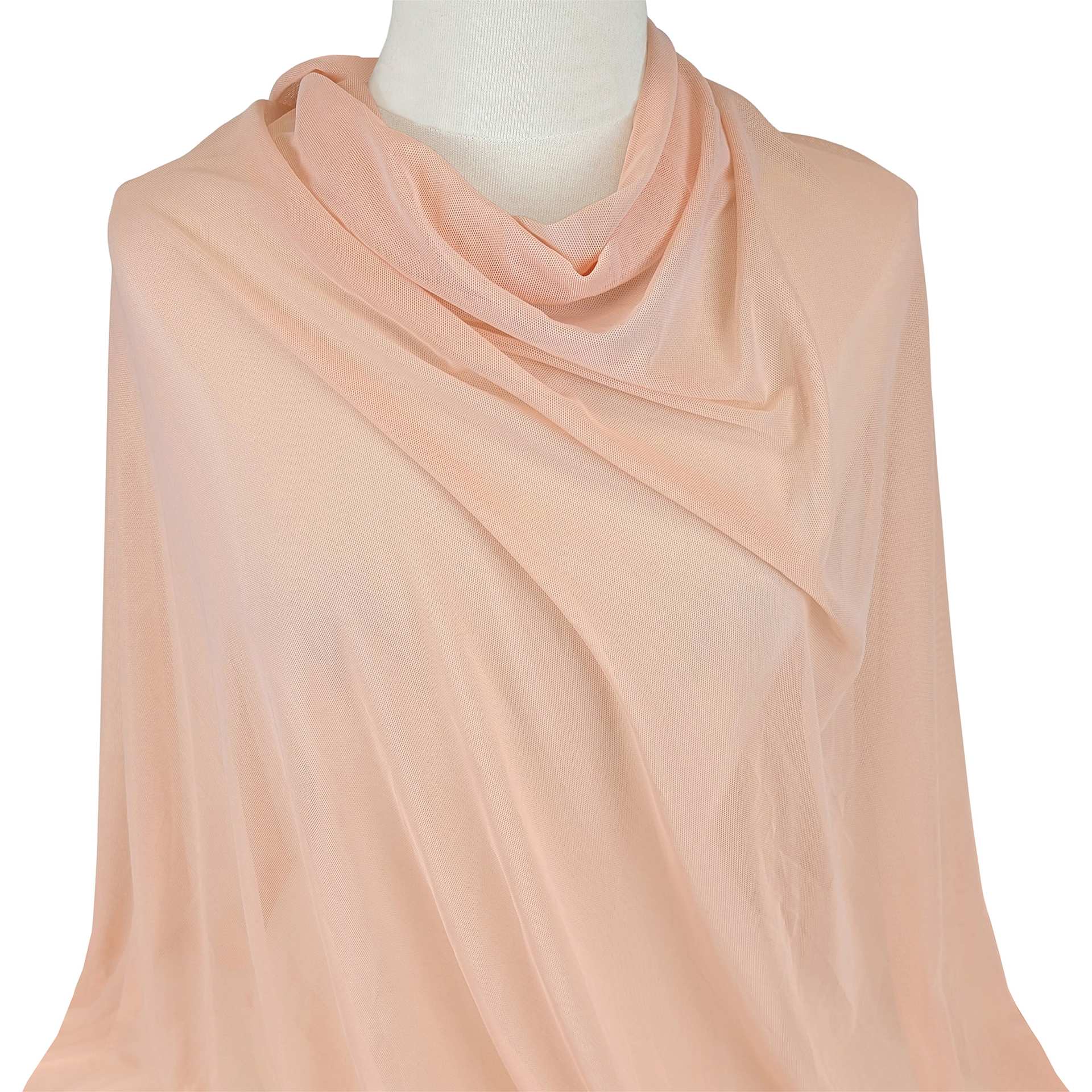 Camelot Solid Mesh - Blush, 57" x 15 yds, mesh shaw