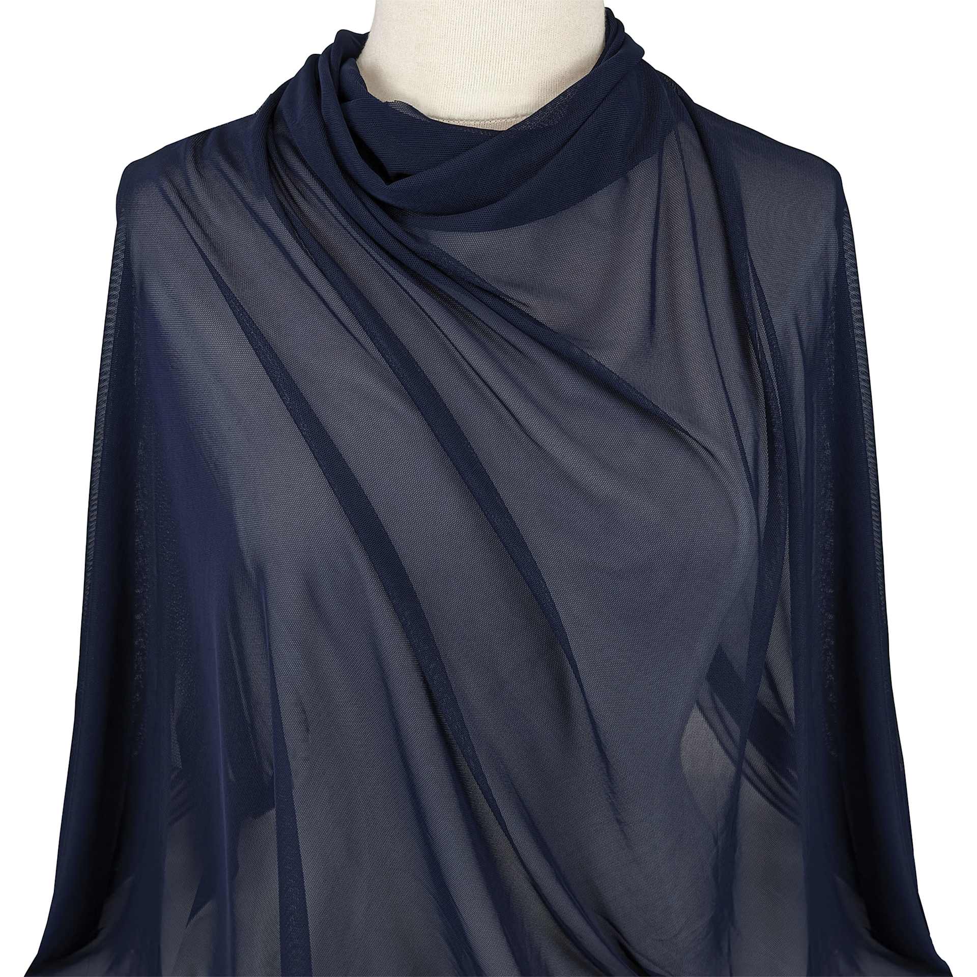 Camelot Solid Mesh - Navy, 57" x 15 yds, mesh shaw