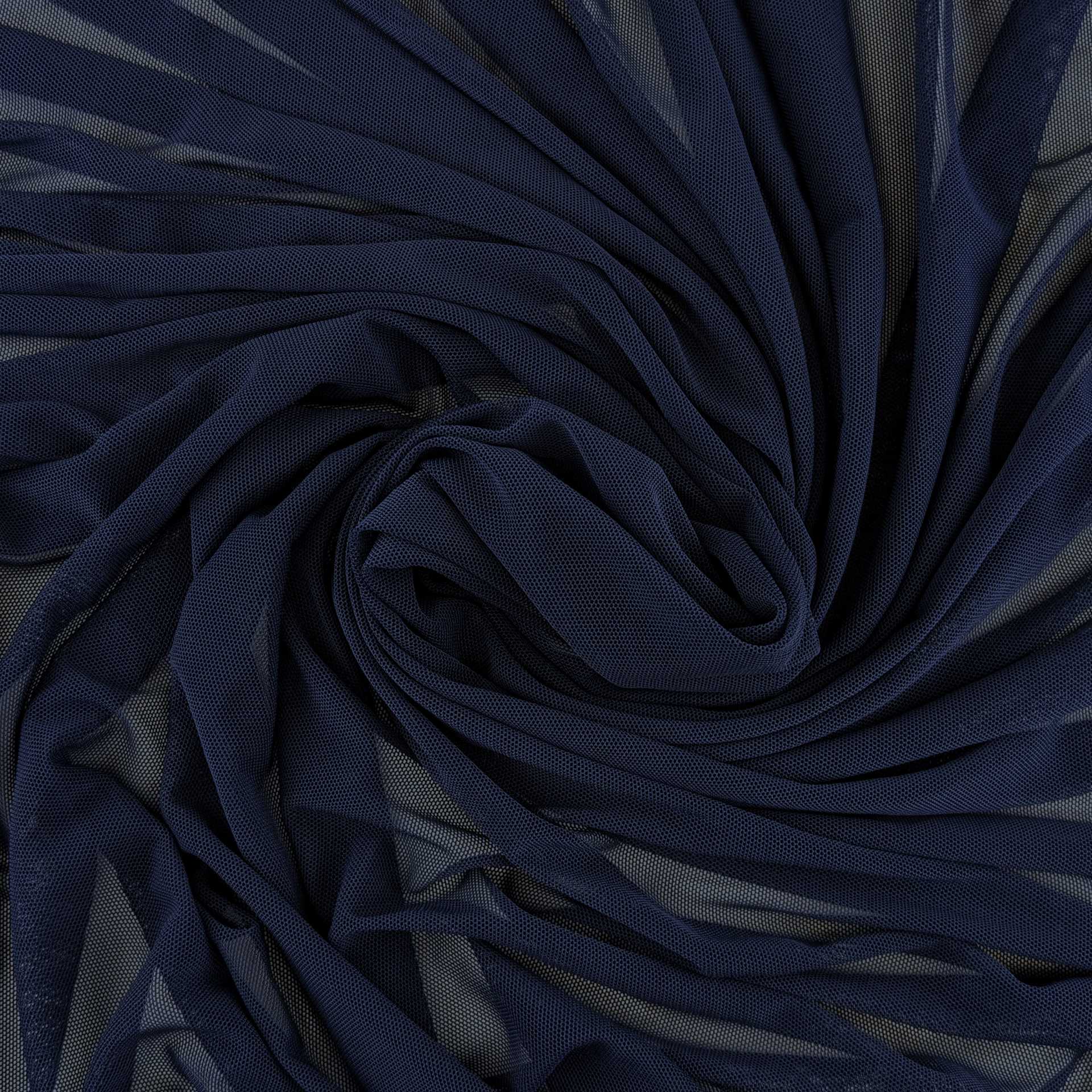 Camelot Solid Mesh - Navy, 57" x 15 yds, rolled up