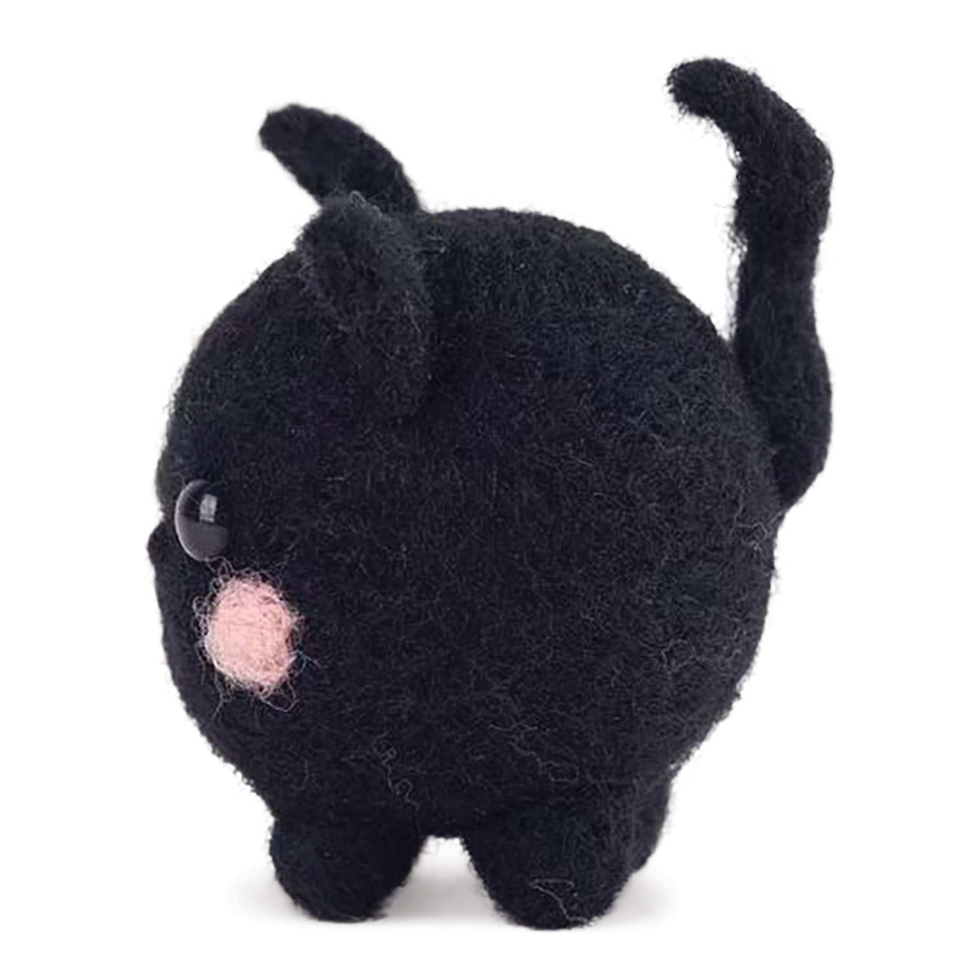 Pokeya Needle Felting Kit - Shadow The Cat, side