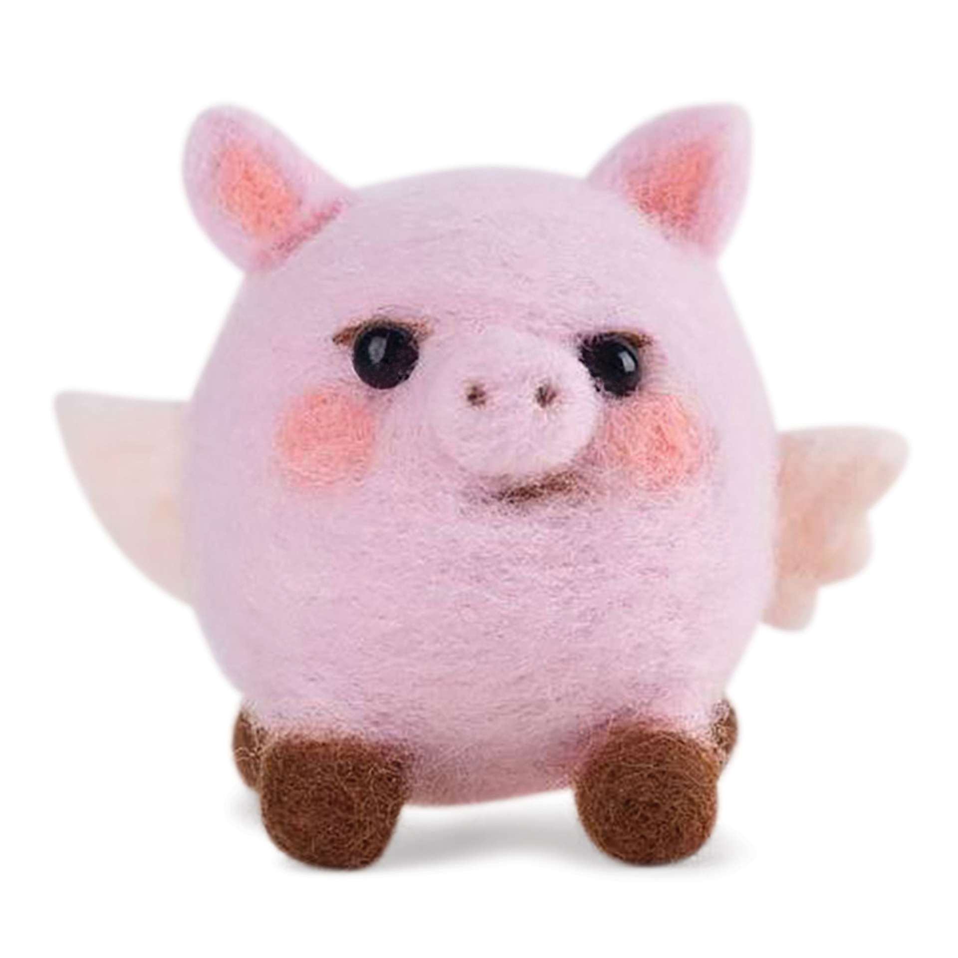 Pokeya Needle Felting Kit - Grumbleton The Pigasus, front of finished kit