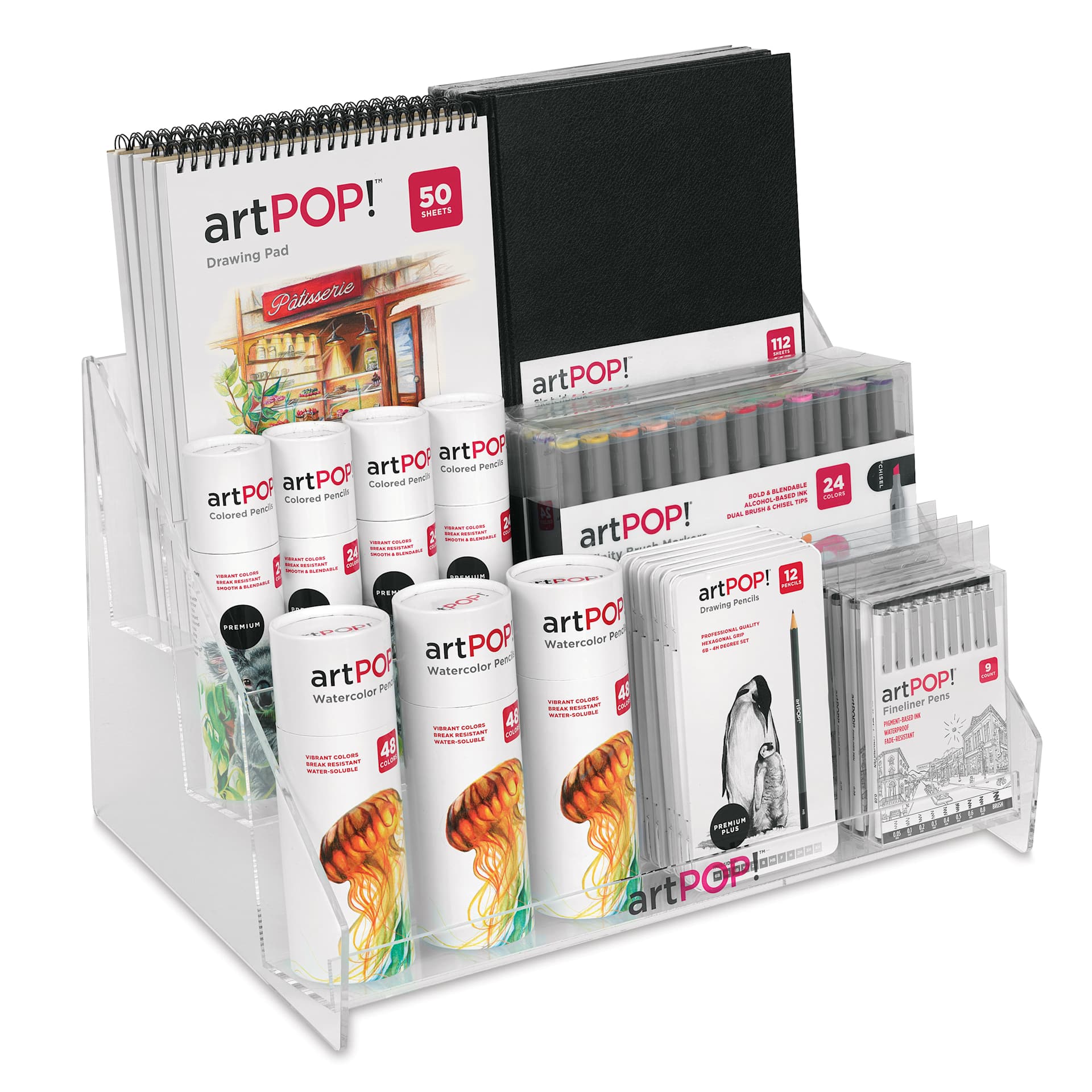 artPOP! Best Sellers and Countertop Display, side of display