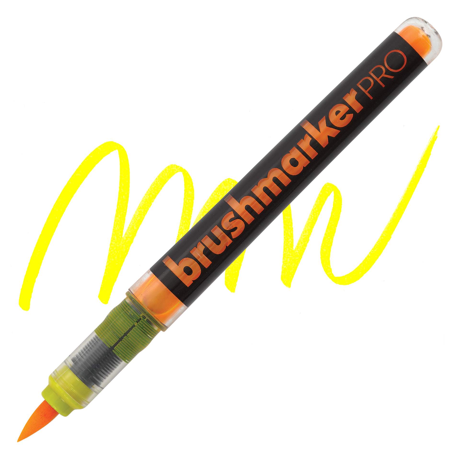 Karin Brushmarkers Pro Marker - Neon Canary, swatch compilation