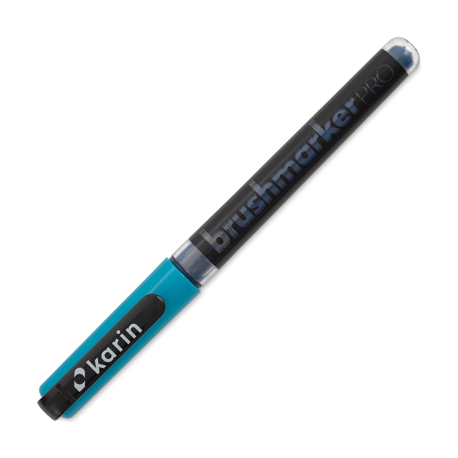 Karin Brushmarkers Pro Marker - Neon Blue, cap on