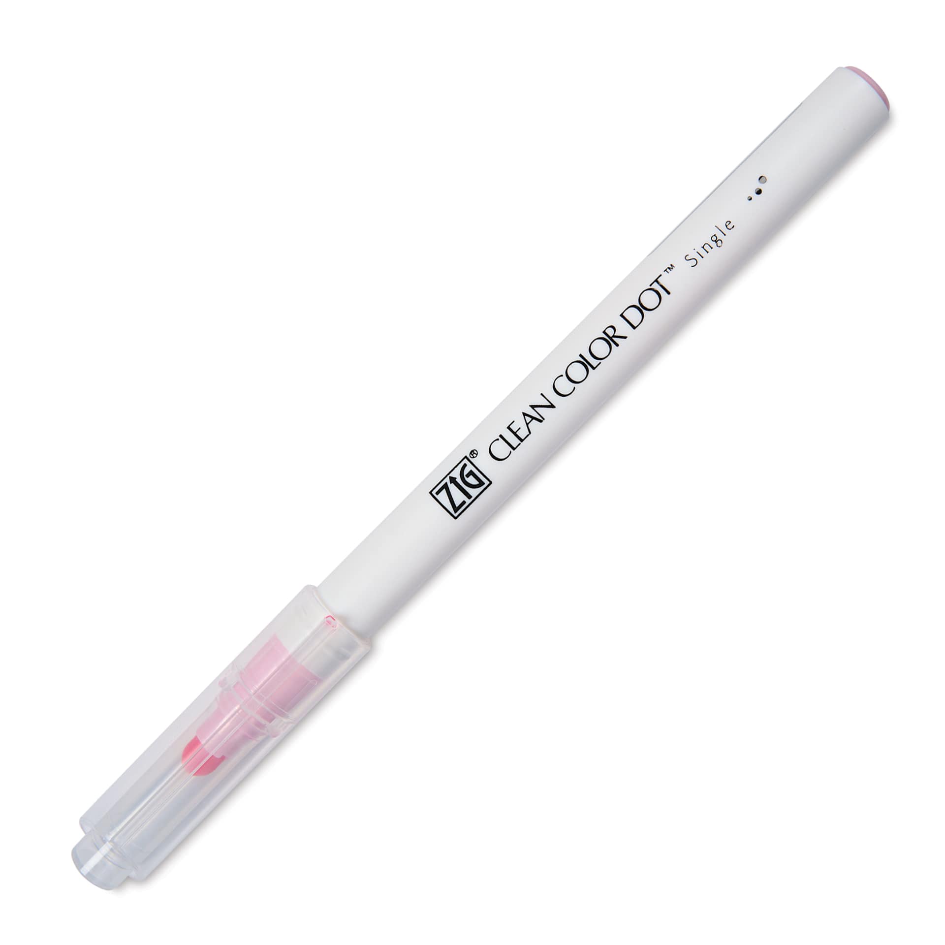 Zig Clean Color Dot Marker - Baby Pink, marker with cap on