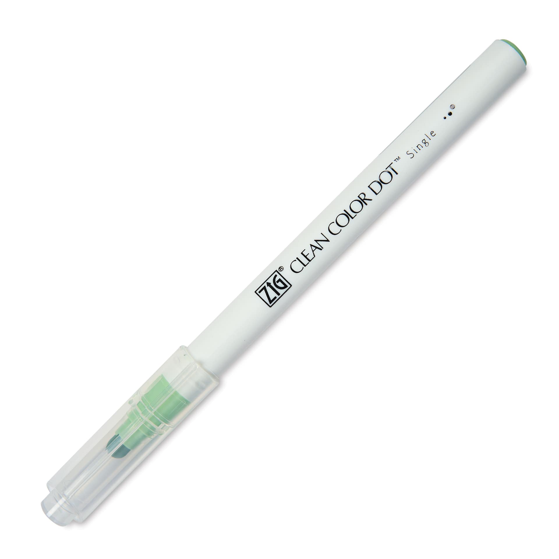 Zig Clean Color Dot Marker - Pale Moss, marker with cap on