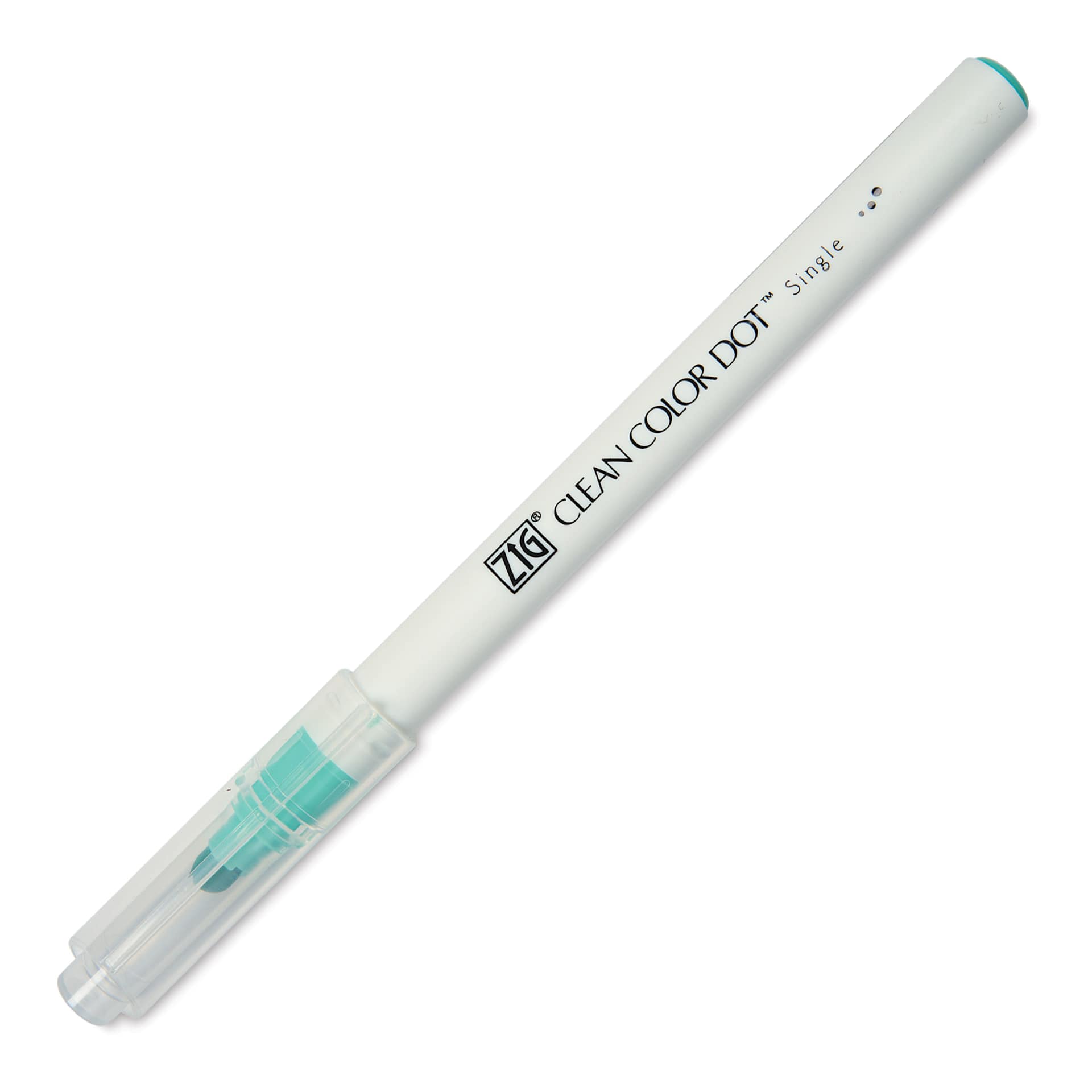 Zig Clean Color Dot Marker - Pale Turquoise, marker with cap on