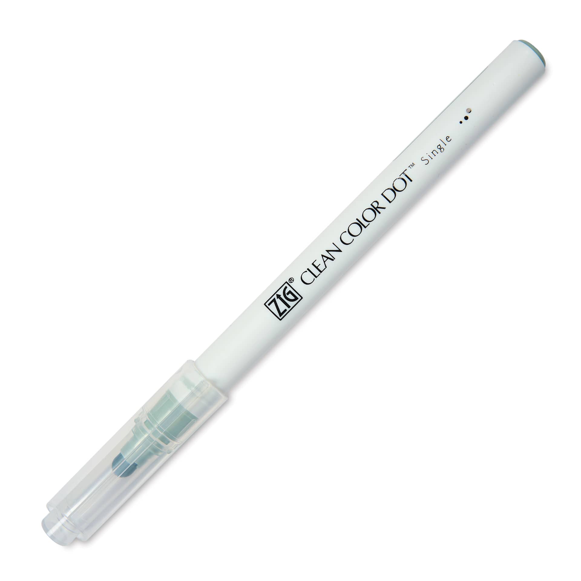 Zig Clean Color Dot Marker - Grayish Green, marker with cap on