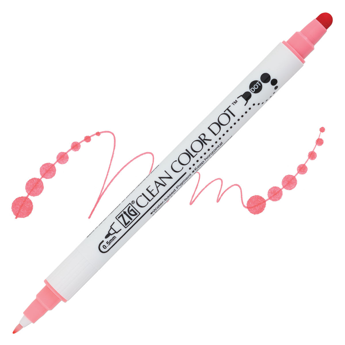 82310-3510 Zig Clean Color Dot Marker - Salmon marker and swatch